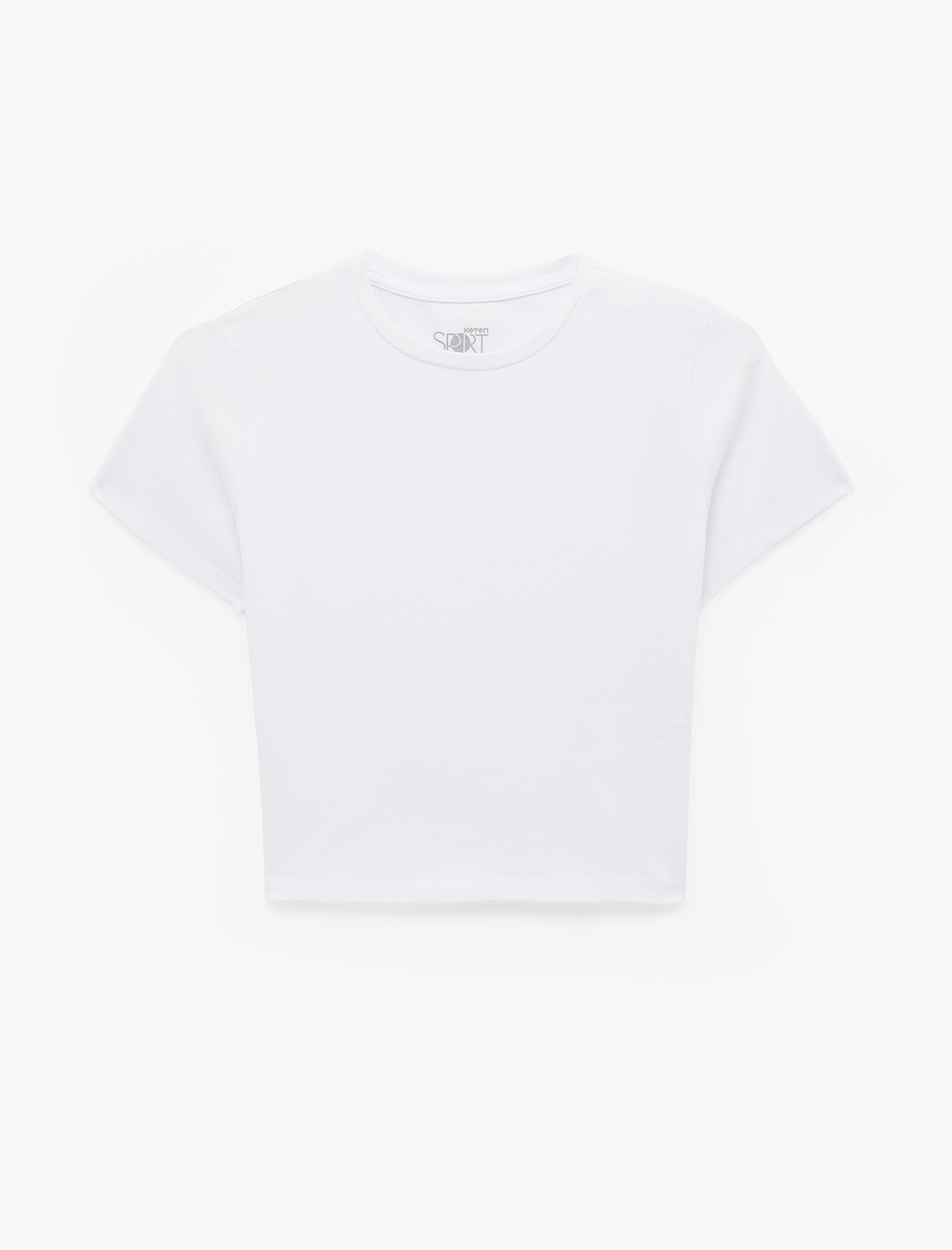   Pamuklu Slim Fit Kısa Kollu Bisiklet Yaka Spor Tişört