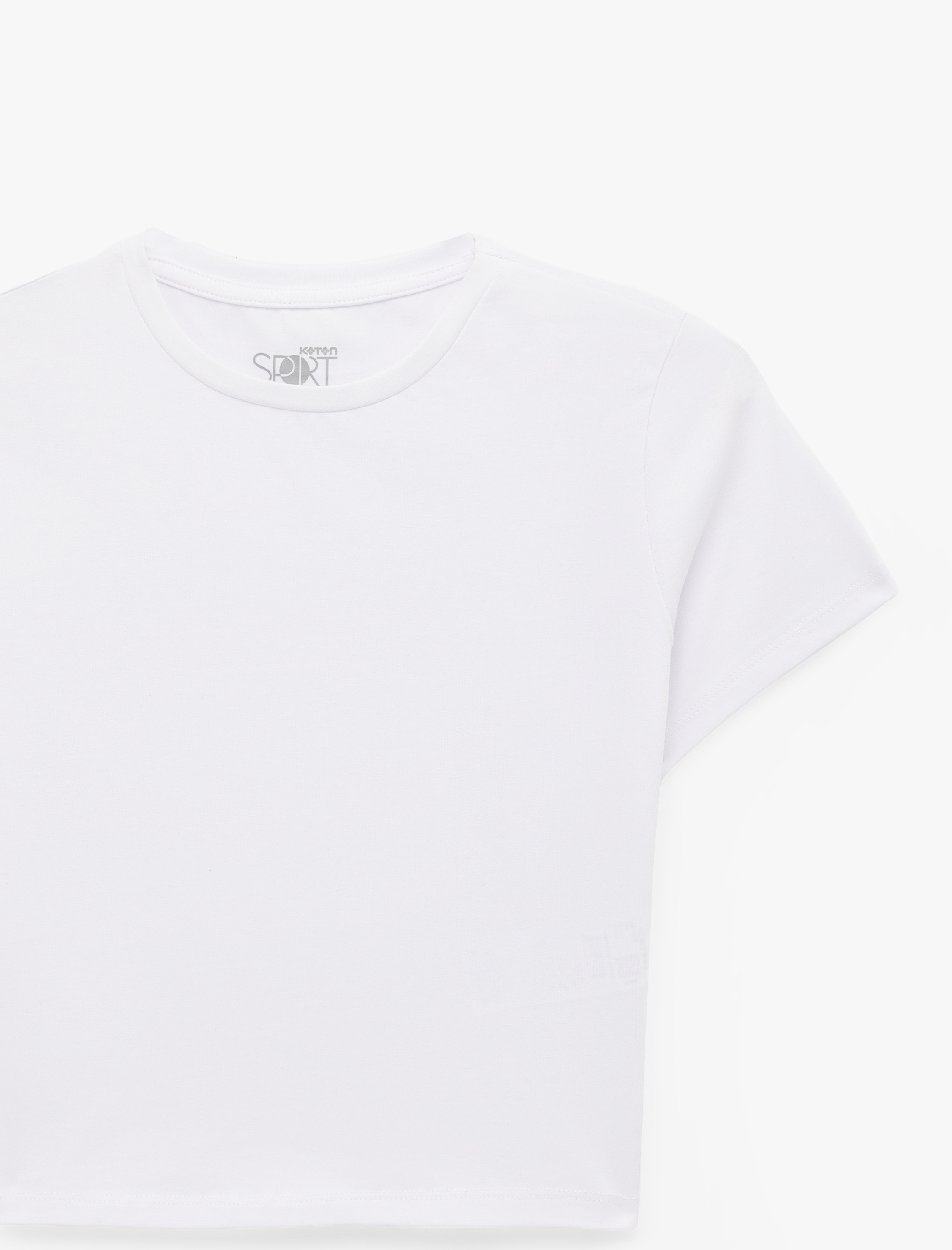   Pamuklu Slim Fit Kısa Kollu Bisiklet Yaka Spor Tişört