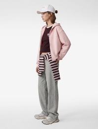 Modal Karışımlı Kapüşonlu Oversize Fermuarlı Sweatshirt