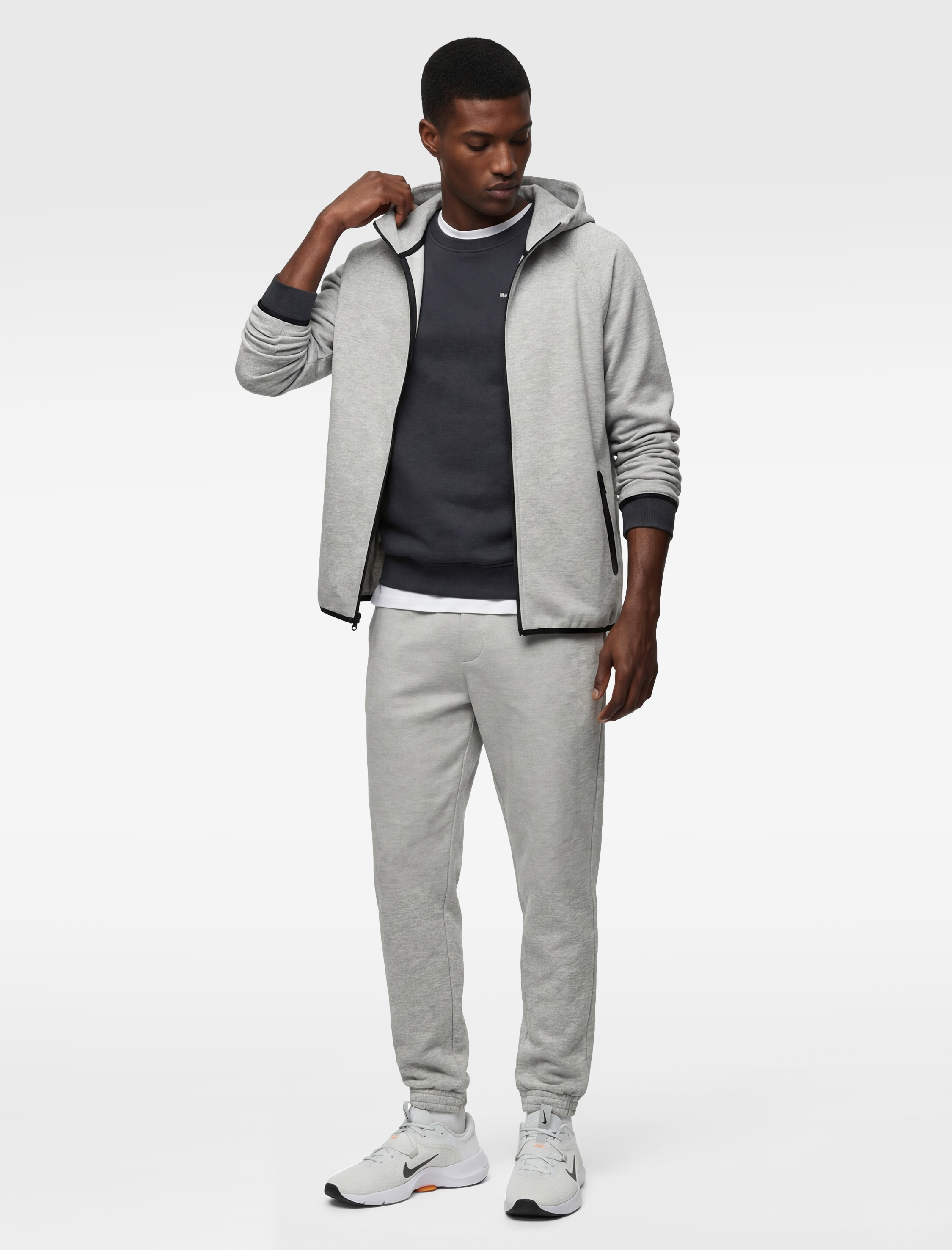   Lastikli Paça Scuba Cepli Beli Bağcıklı Jogger Spor Eşofman Altı