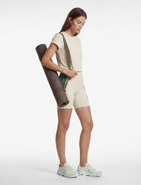 Yüksek Bel İnterlok Kumaş Slim Fit Spor Biker Tayt