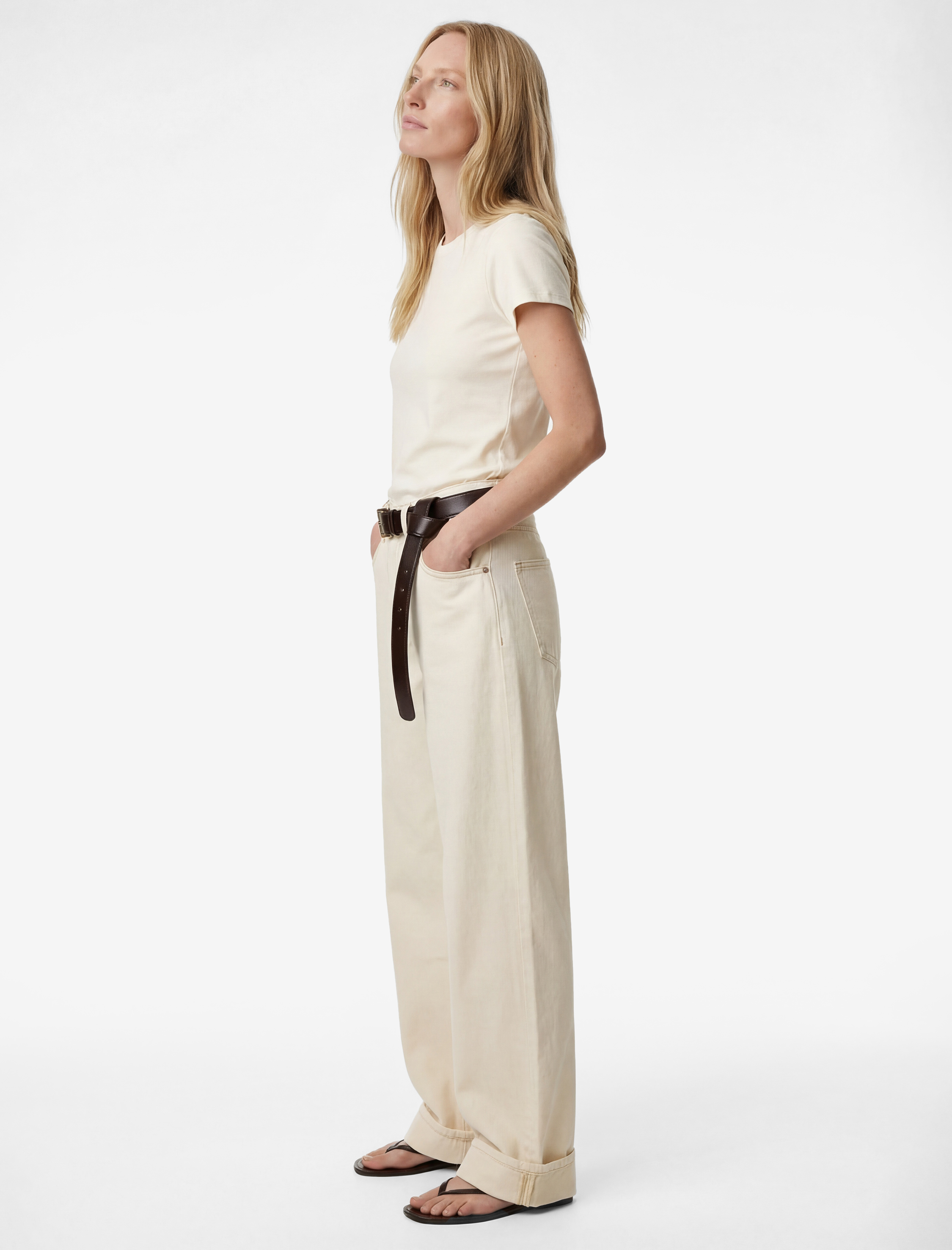   Slim Fit Kısa Kollu Bisiklet Yaka Pamuklu Tişört