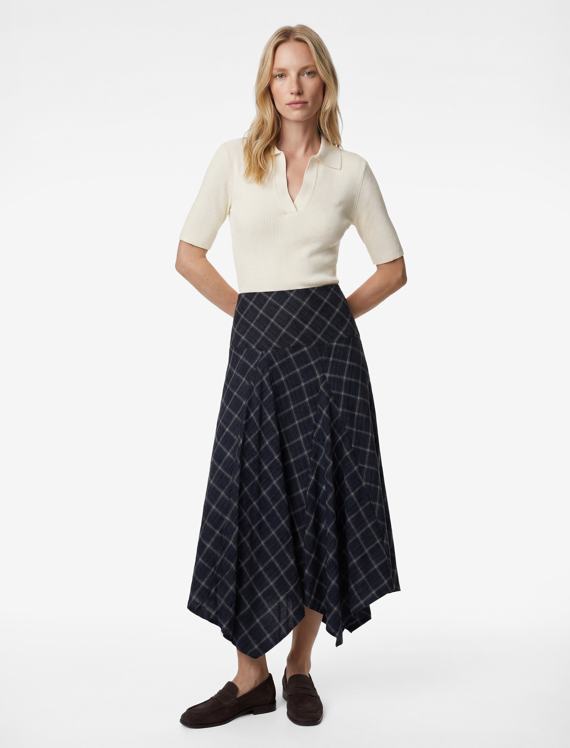   Slim Fit Kısa Kollu Polo Yaka Triko Kazak