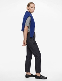 Yüksek Bel Cep Detaylı Pamuklu Cigarette Pantolon