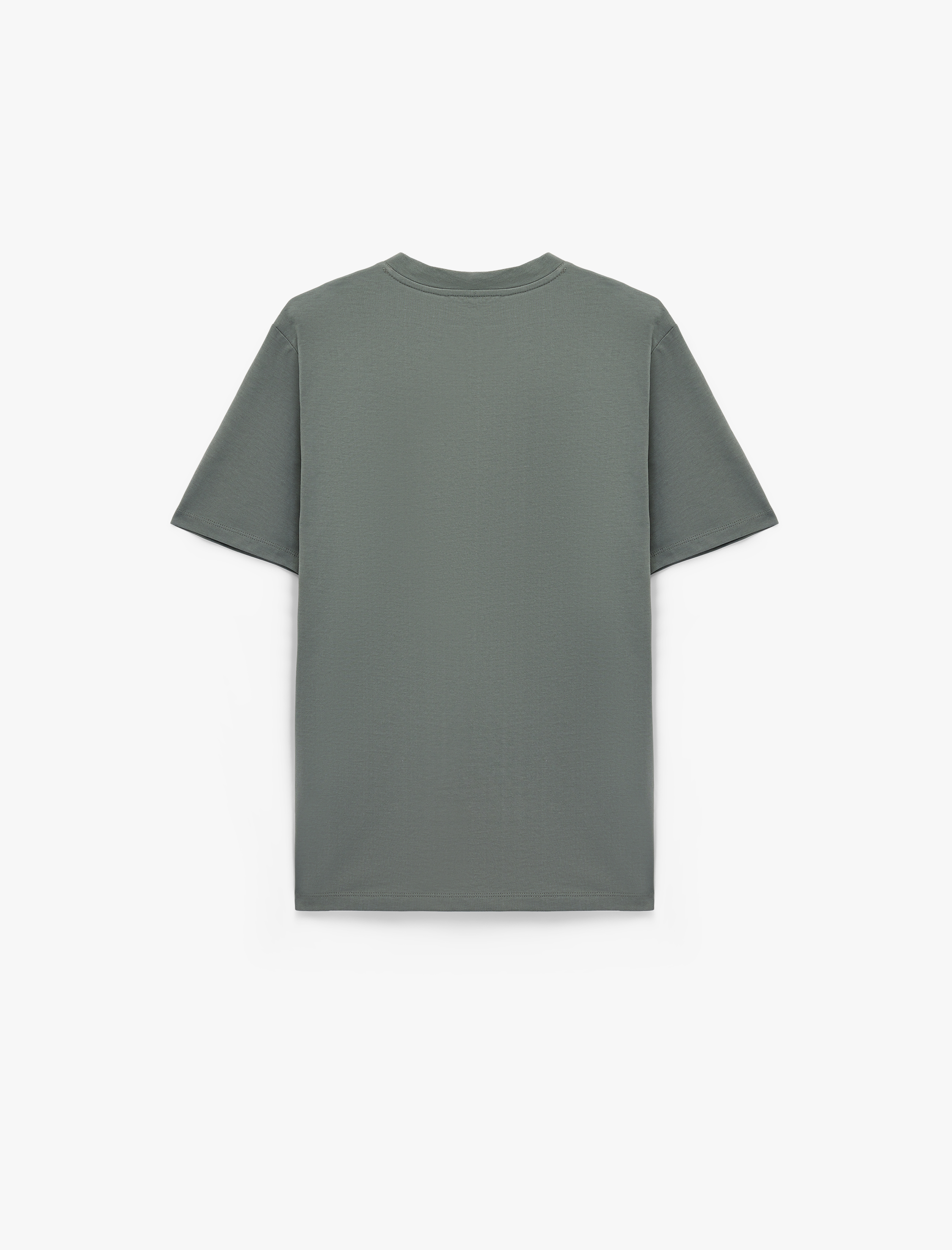   Regular Fit Kısa Kollu Bisiklet Yaka Pamuklu Basic Tişört