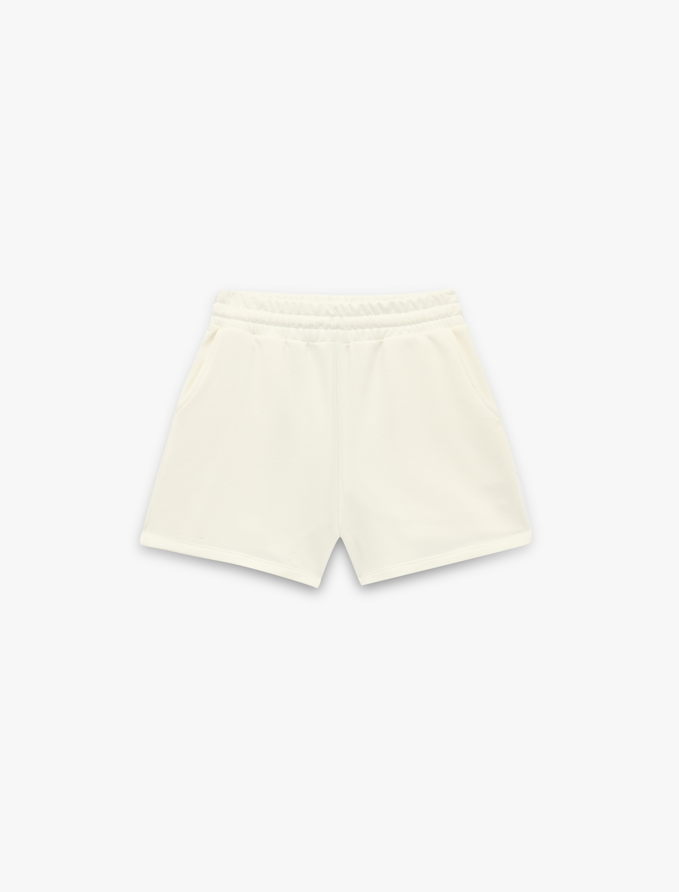   Pamuklu Nakış Detaylı Beli Bağcıklı Rahat Kalıp Mini Şort