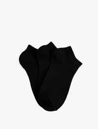 Pamuklu Basic 3'lü Patik Çorap Seti