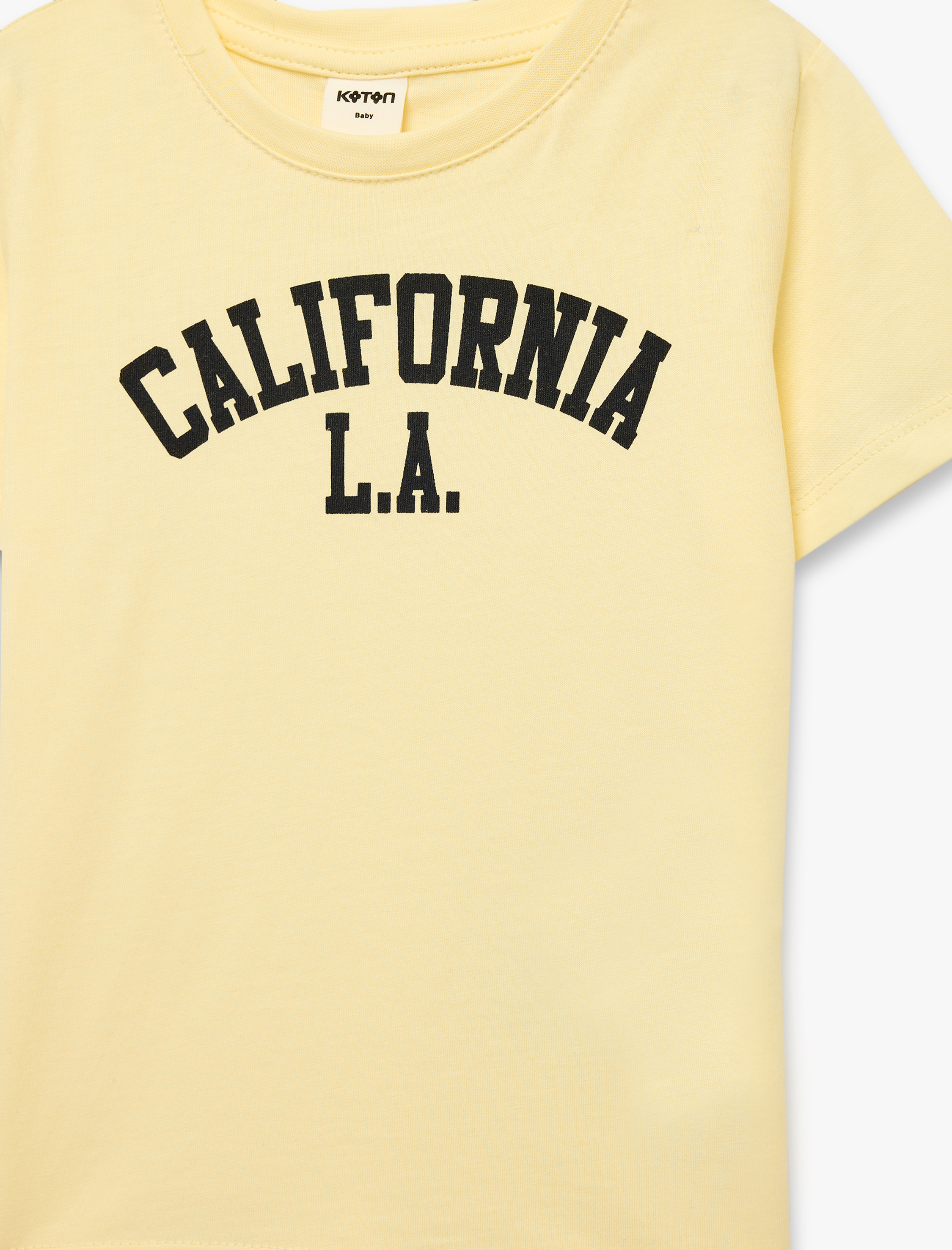  Erkek Bebek Pamuklu Kısa Kollu Bisiklet Yaka Baskılı Tişört