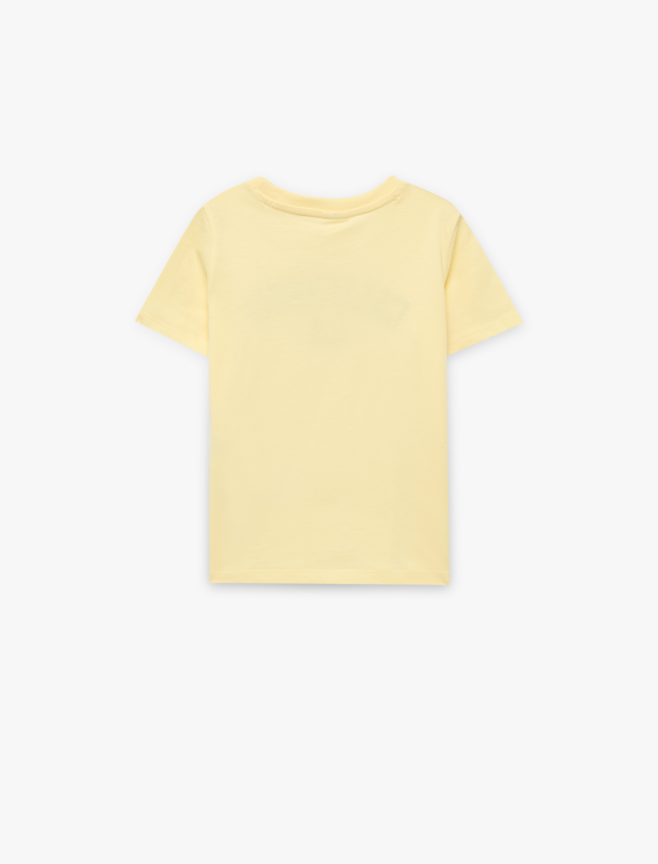  Erkek Bebek Pamuklu Kısa Kollu Bisiklet Yaka Baskılı Tişört