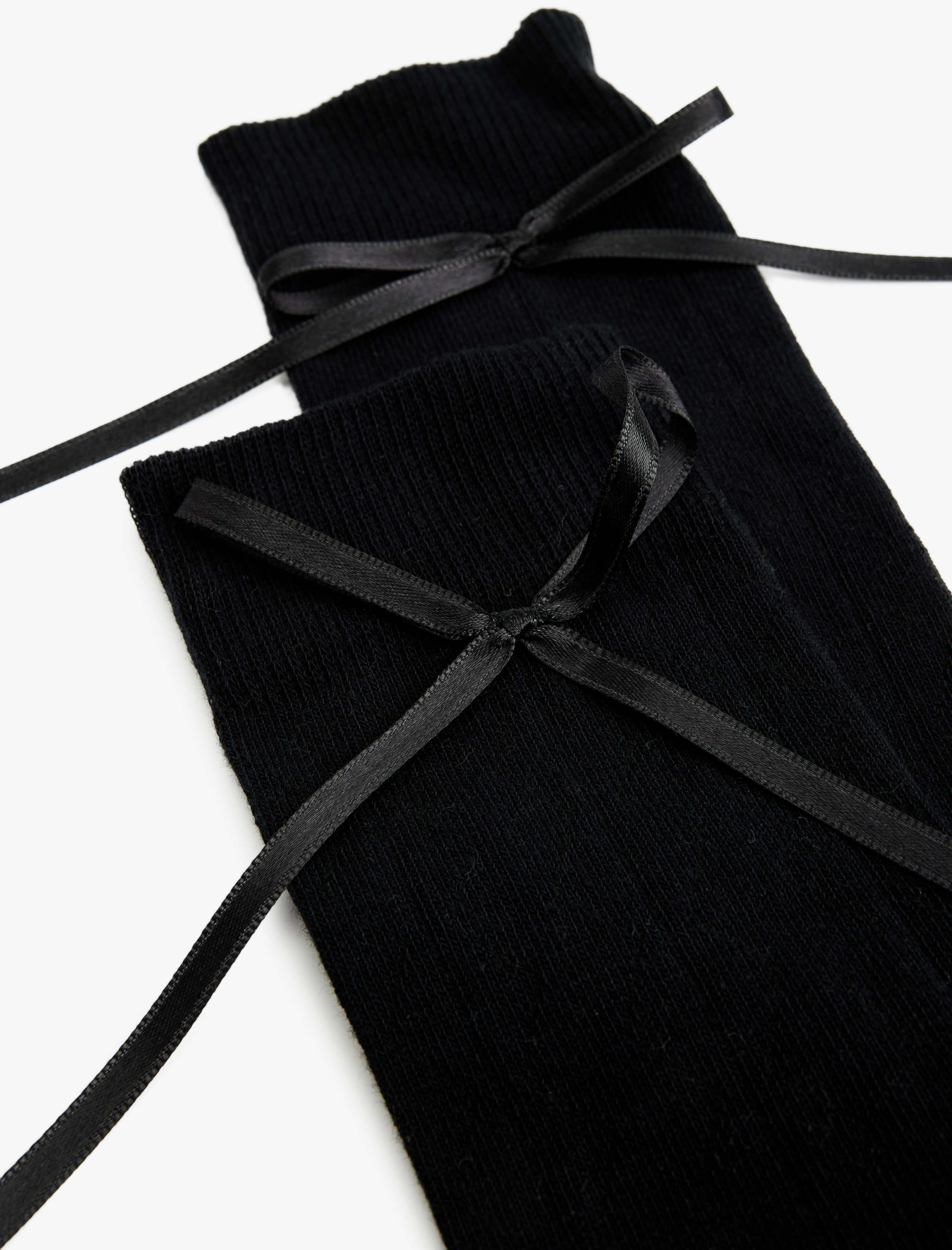  Kadın Pamuklu Fiyonklu Soket Çorap