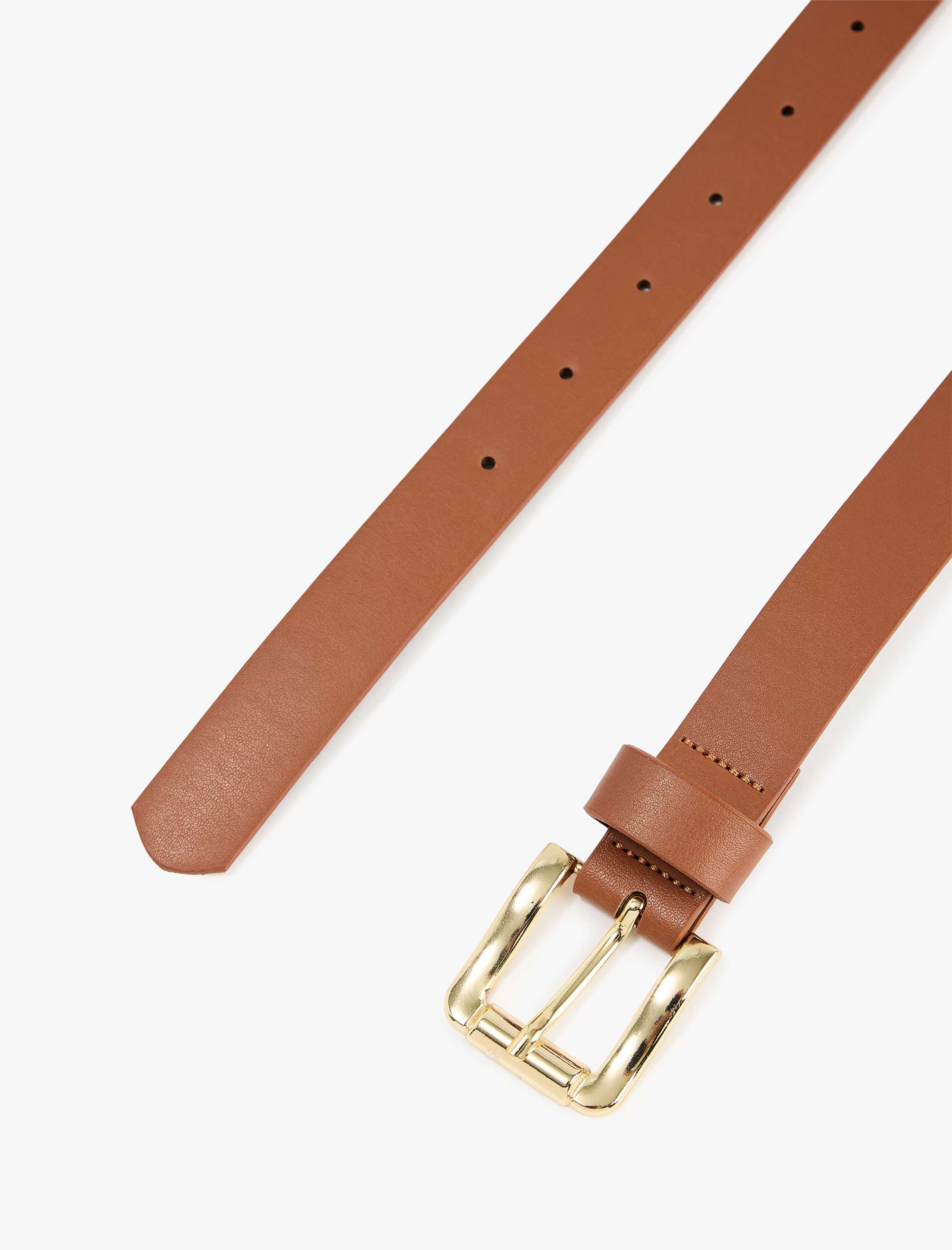  Kadın Metal Tokalı Suni Deri Kemer