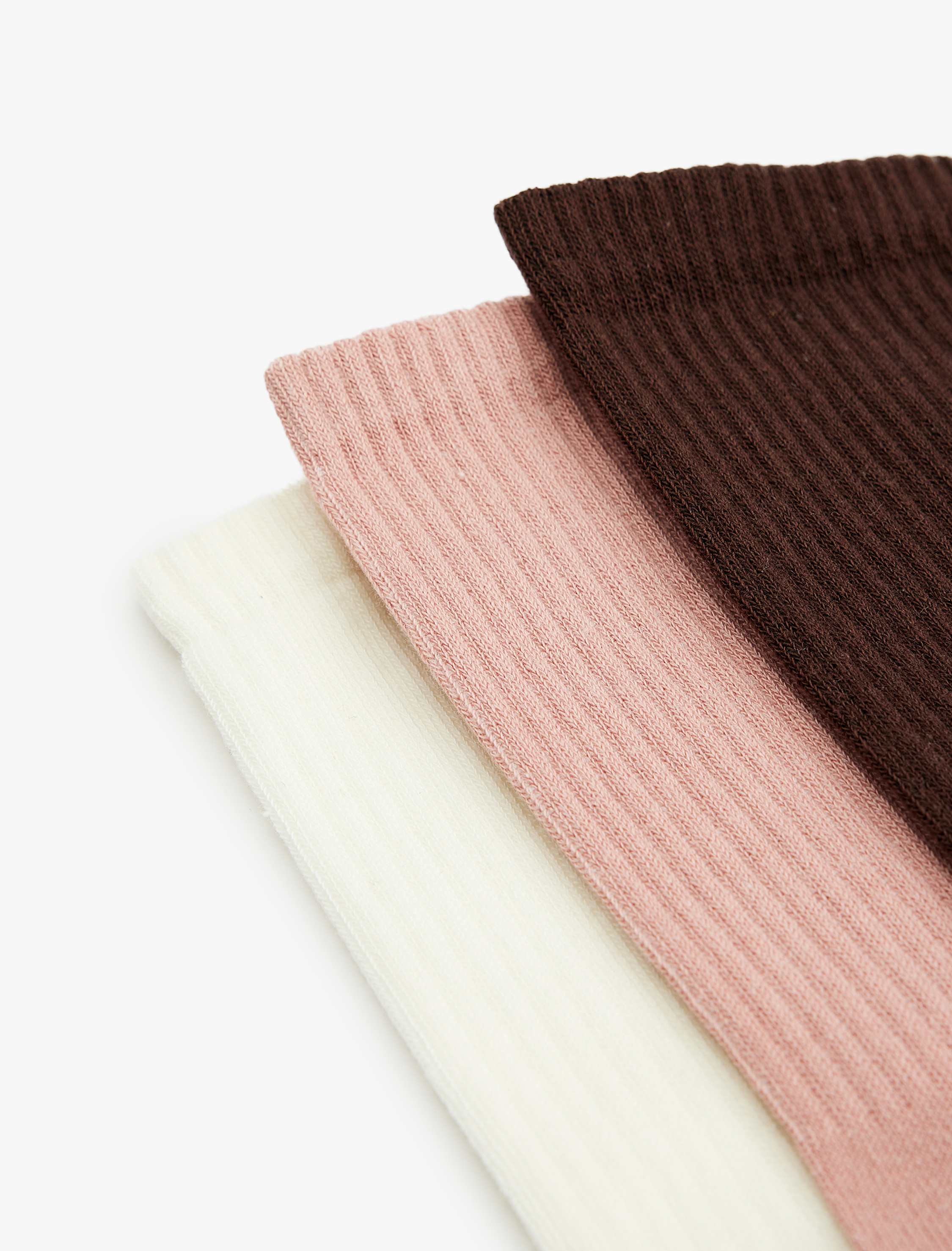  Kadın Çok Renkli 3'lü Soket Çorap Seti