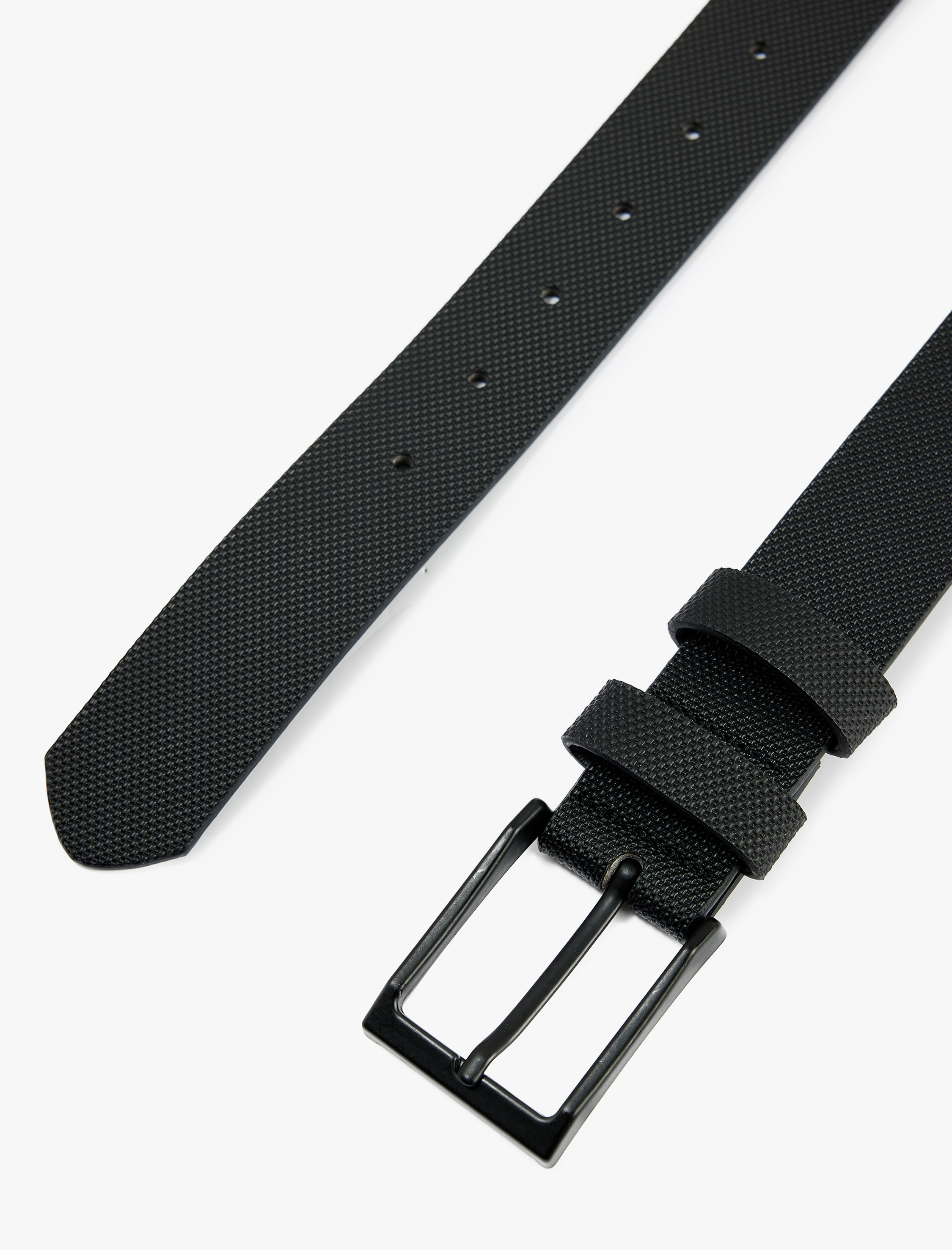  Erkek Dikdörtgen Tokalı Suni Deri Kemer