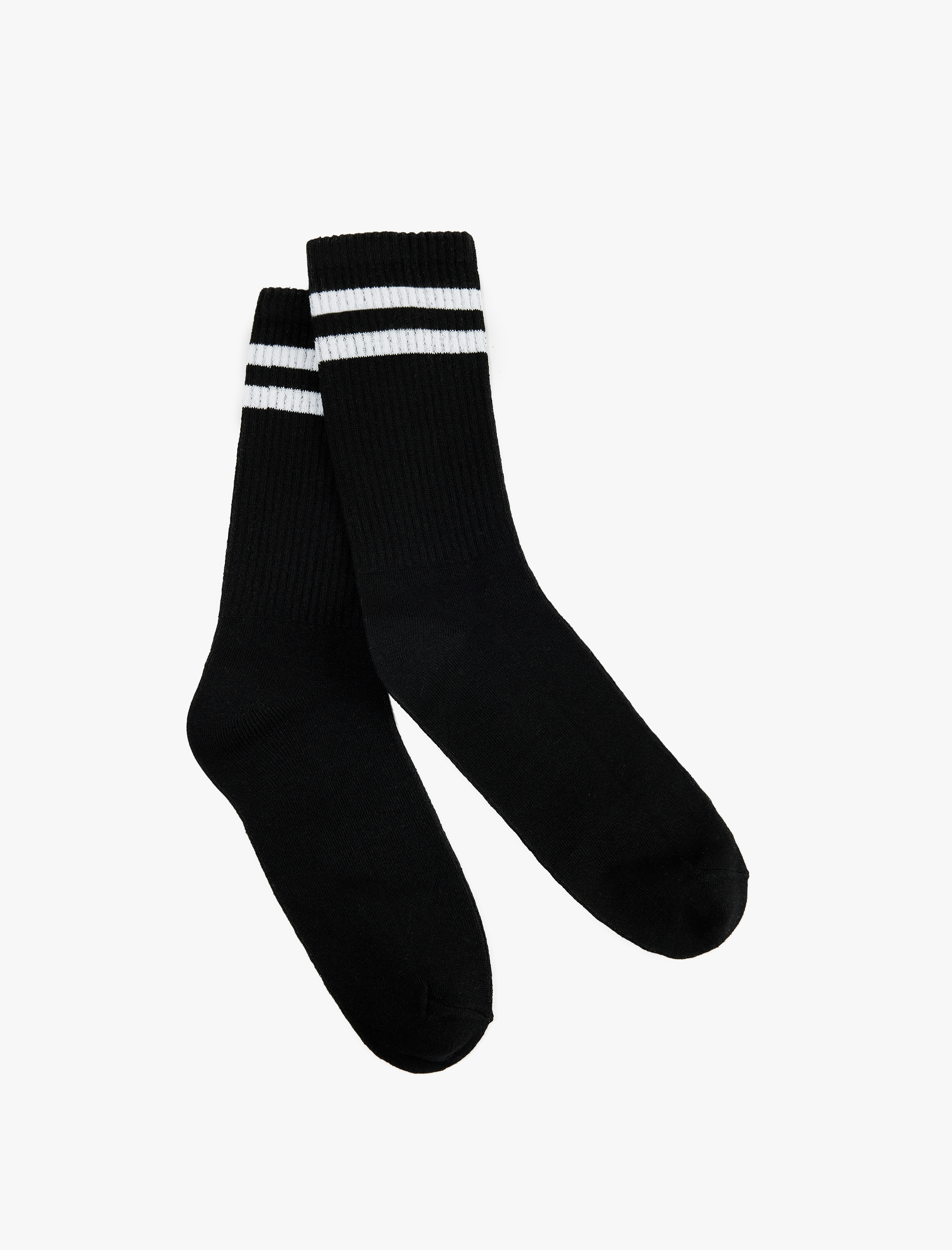  Erkek Çizgili Soket Tenis Çorabı