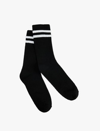 Çizgili Soket Tenis Çorabı