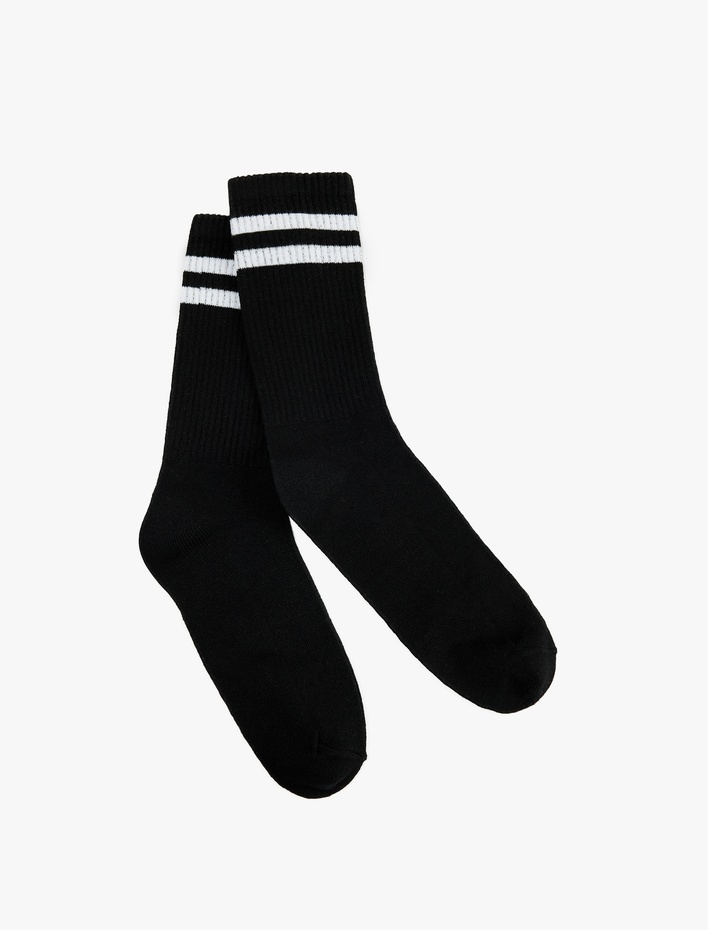Erkek Çizgili Soket Tenis Çorabı