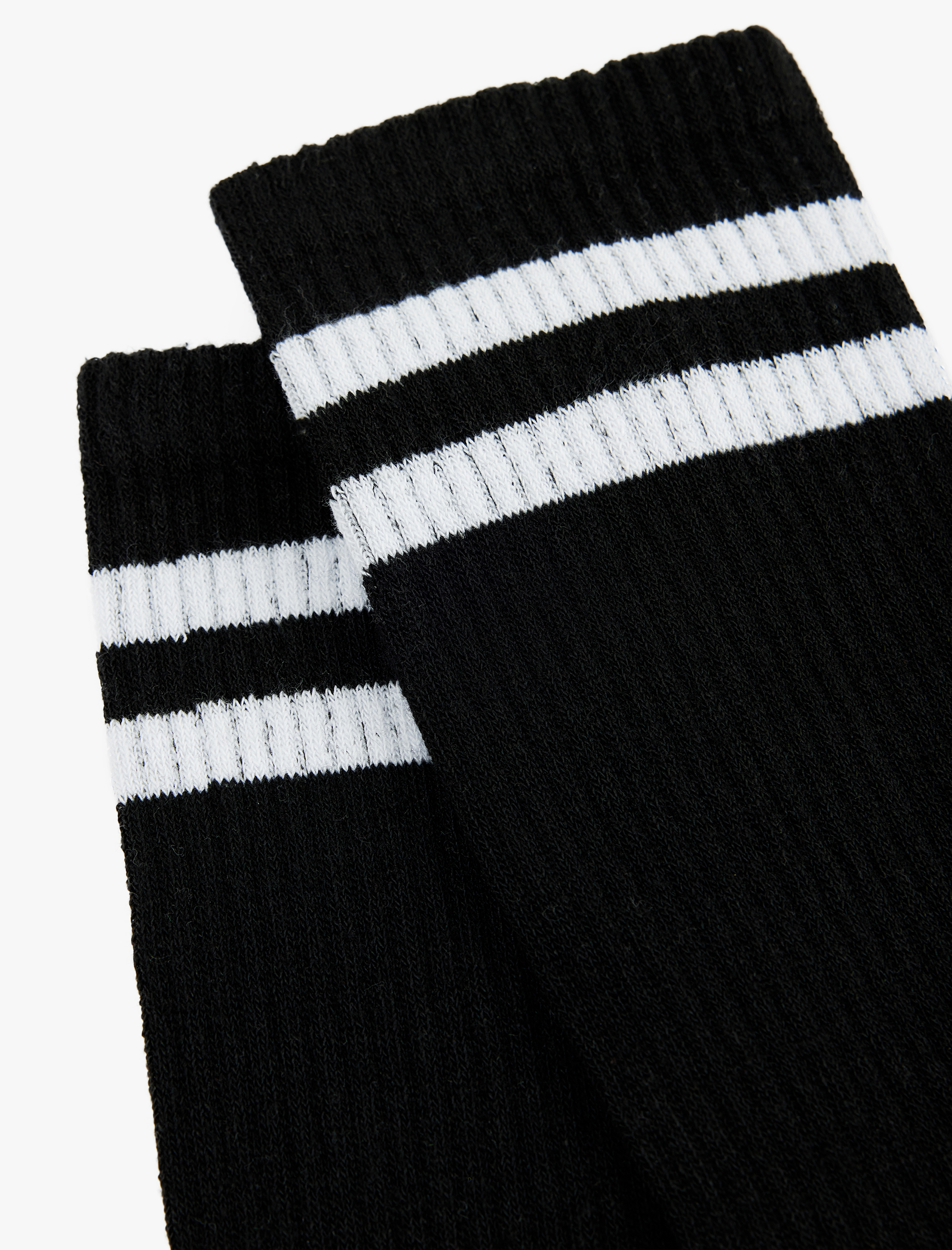  Erkek Çizgili Soket Tenis Çorabı