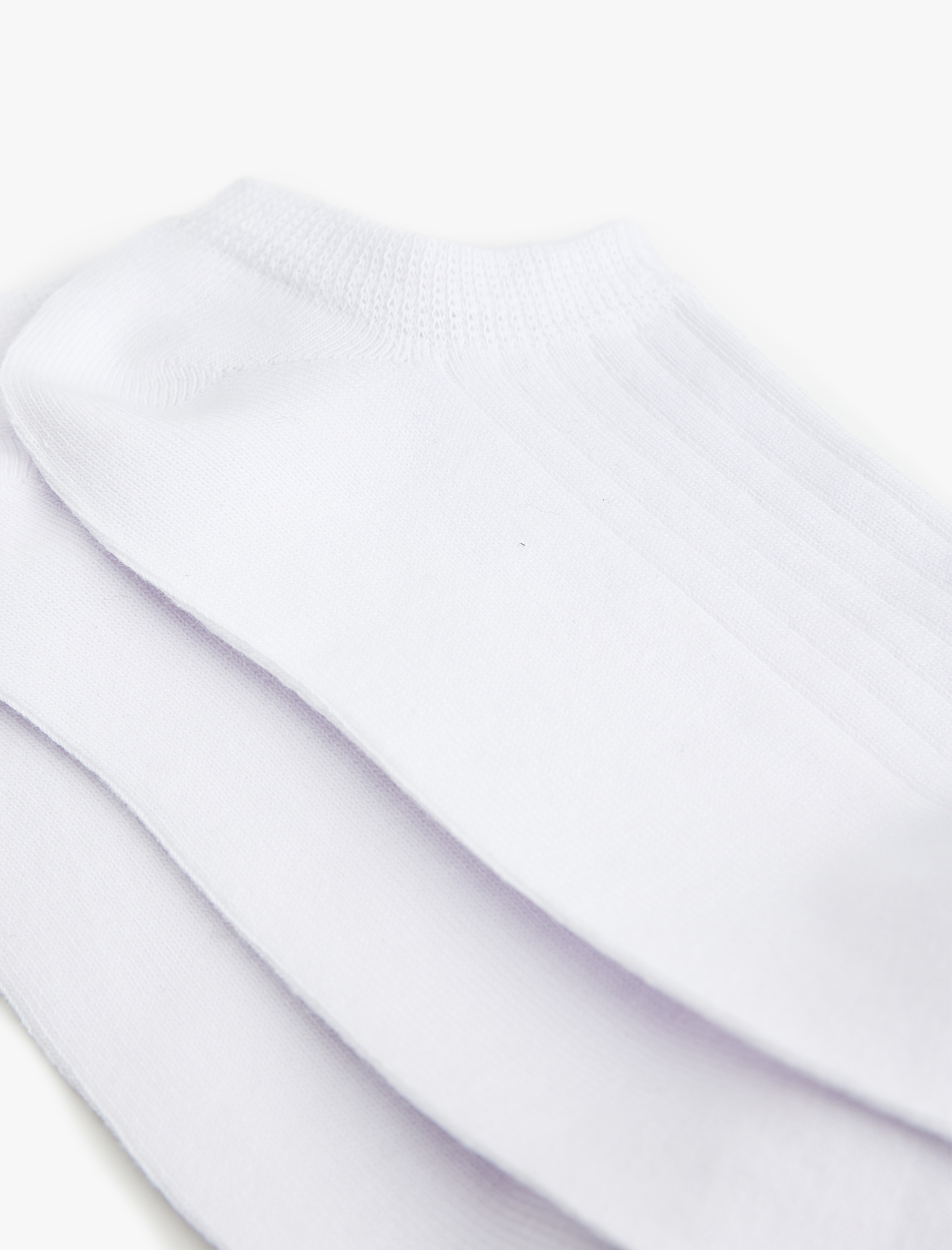  Kadın 3'lü Pamuklu Basic Görünmez Çorap Seti