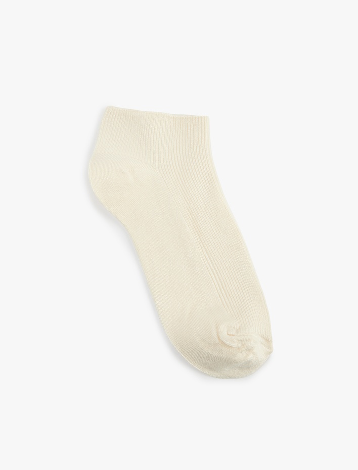 Kadın 4'lü Viskon Bambu Patik Çorap Seti