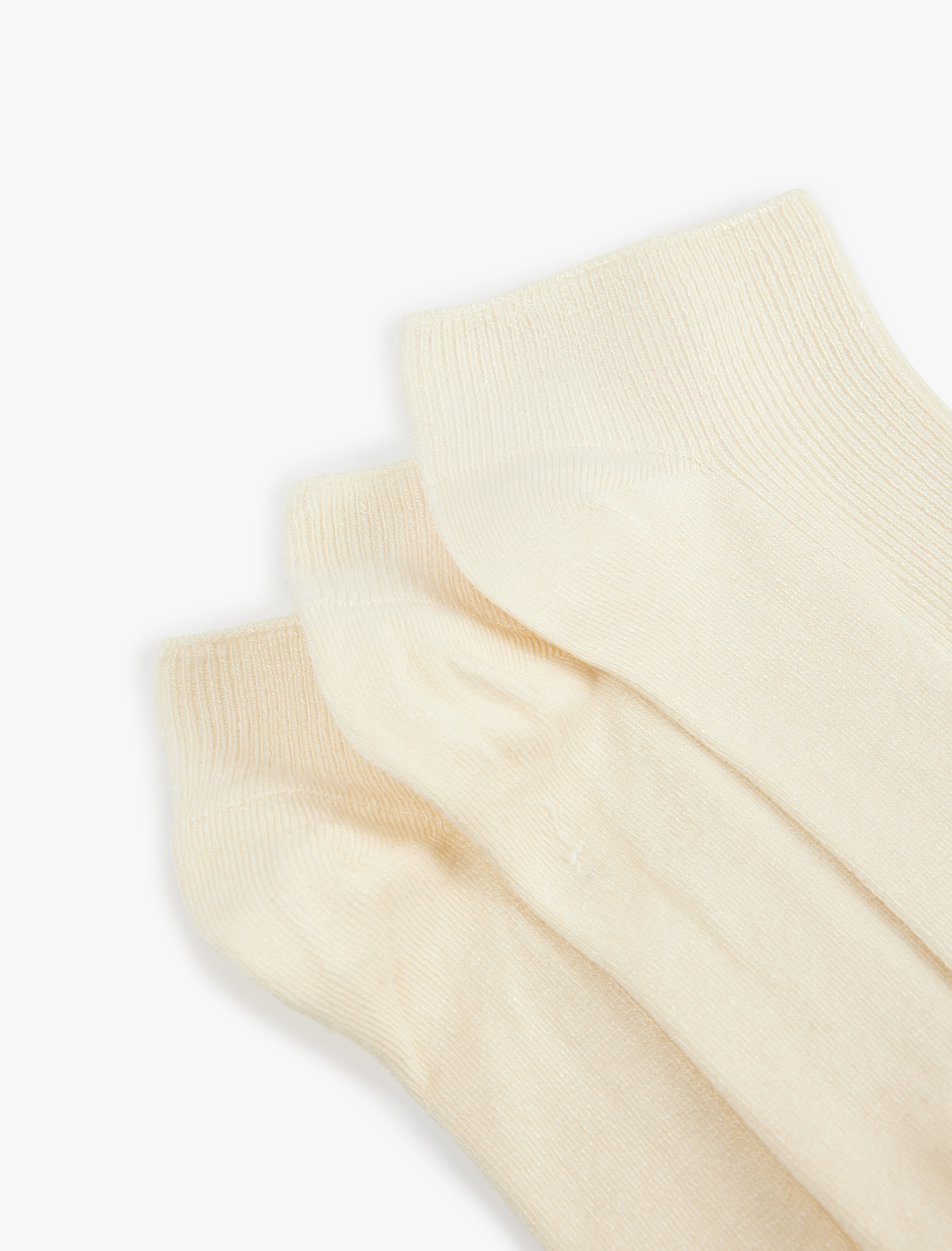  Kadın 4'lü Viskon Bambu Patik Çorap Seti