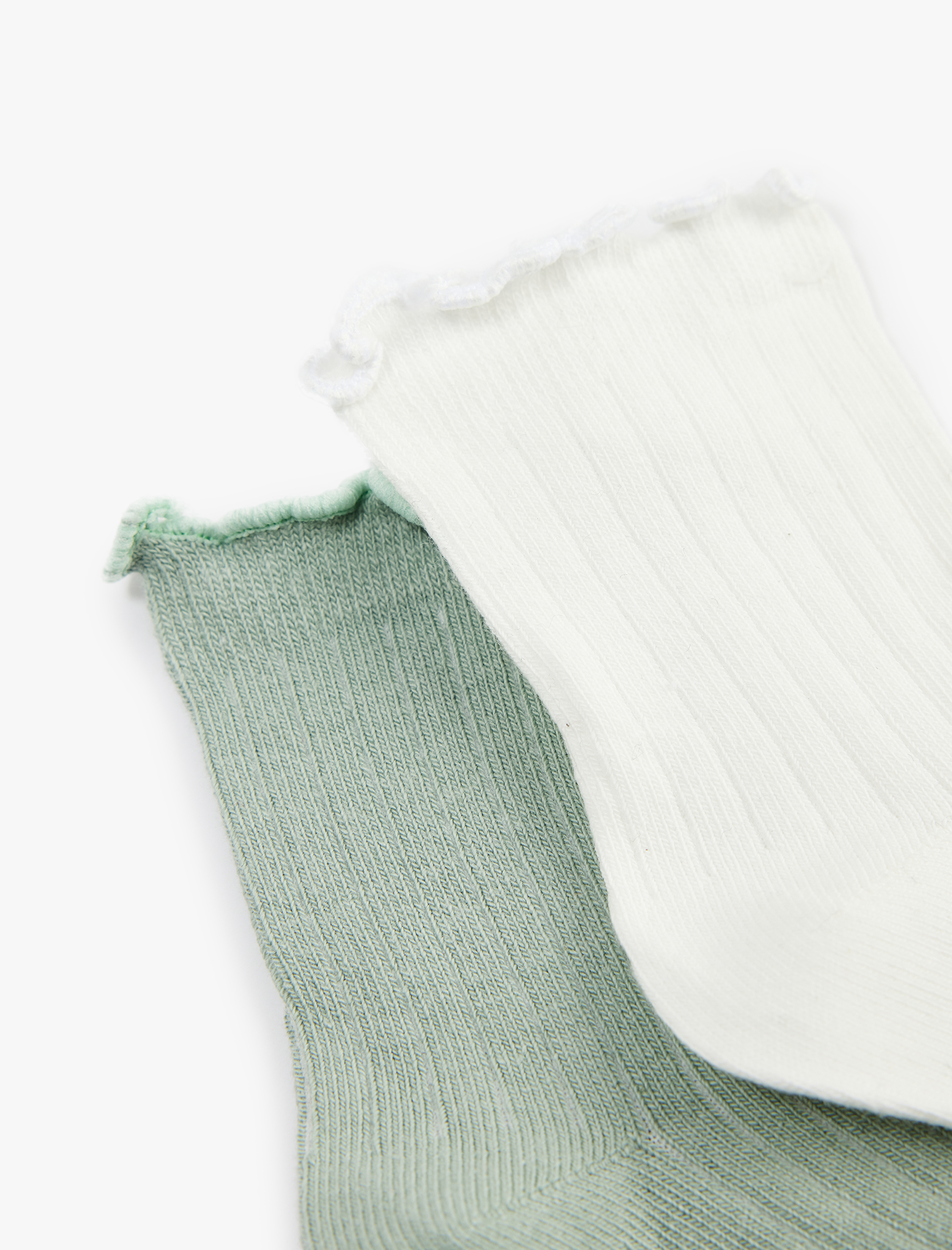  Kız Bebek Pamuklu 2'li Çorap Seti