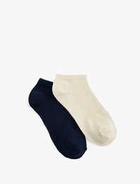 2'li Pamuklu Patik Spor Çorap Seti