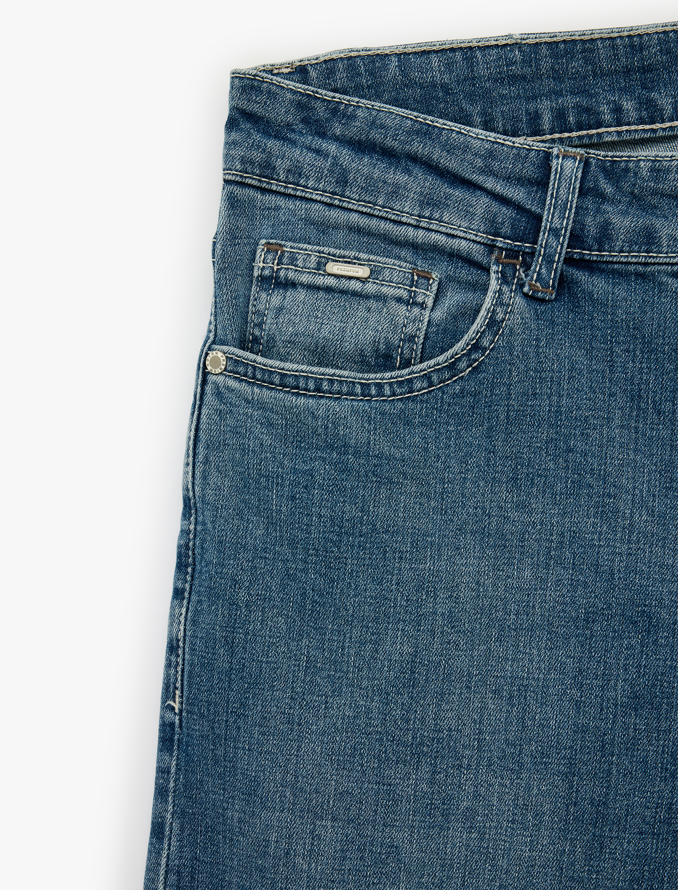   Normal Bel Pamuklu Slim Fit Jean Pantolon - Brad Jean