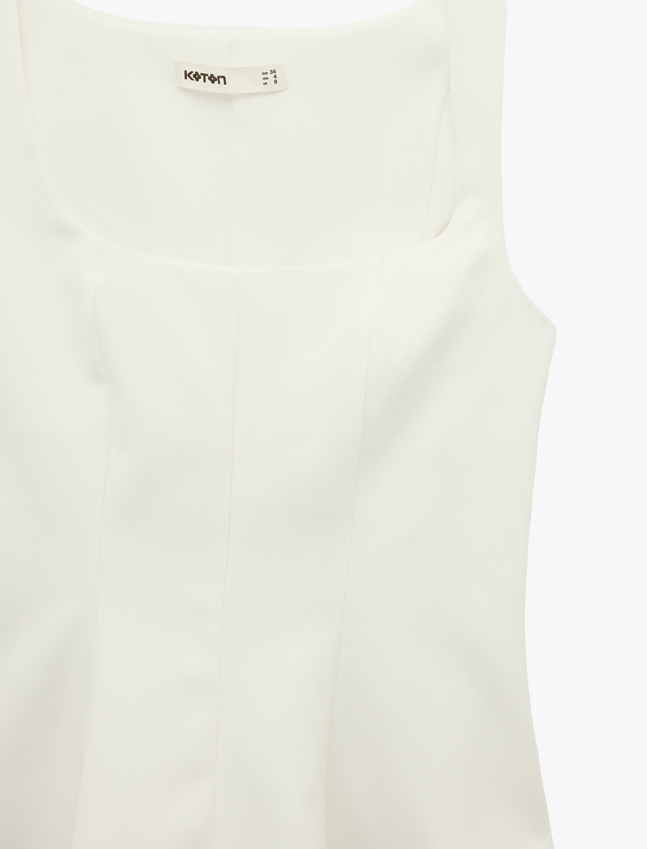   Kolsuz U Yaka Peplum Bluz