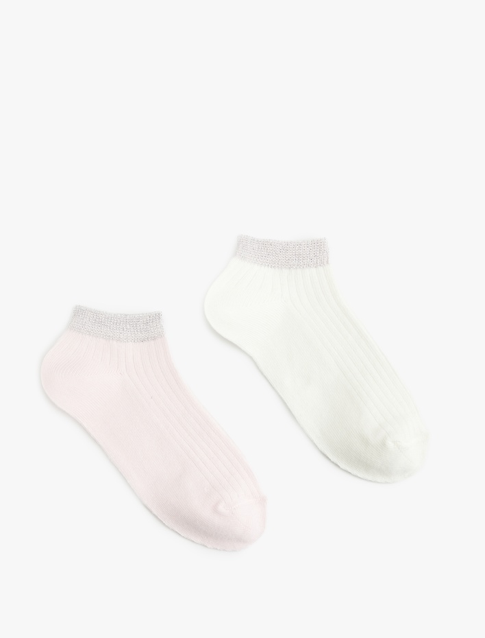 Kız Çocuk Pamuklu 2'li Çorap Seti