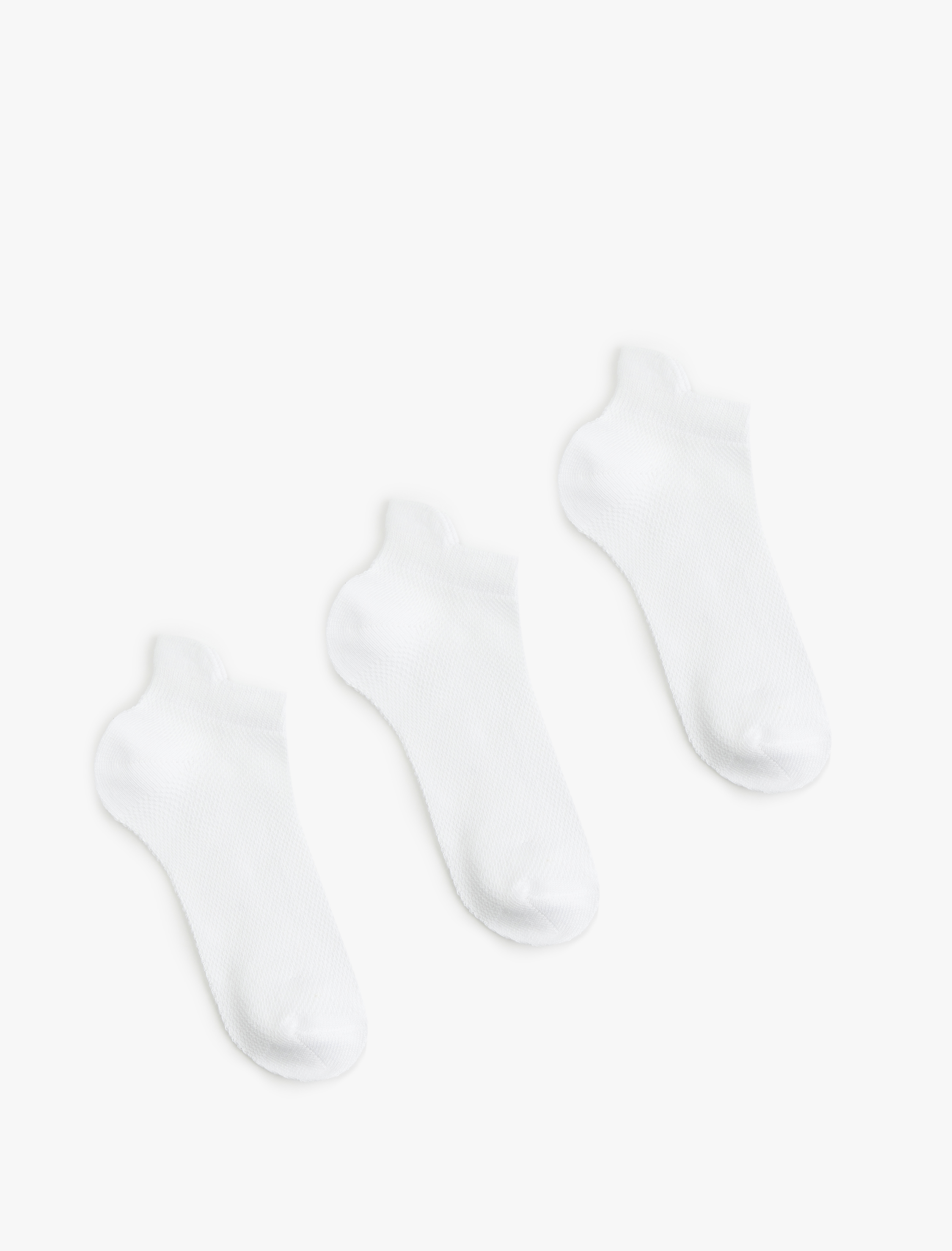  Kız Çocuk Pamuklu Basic 3'lü Patik Çorap Seti