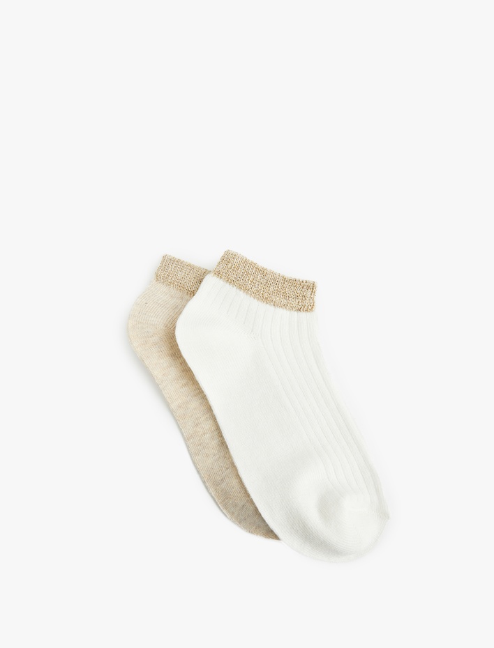 Kız Çocuk Pamuklu 2'li Çorap Seti
