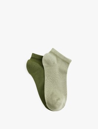 Modal Karışımlı 2'li Patik Çorap Seti