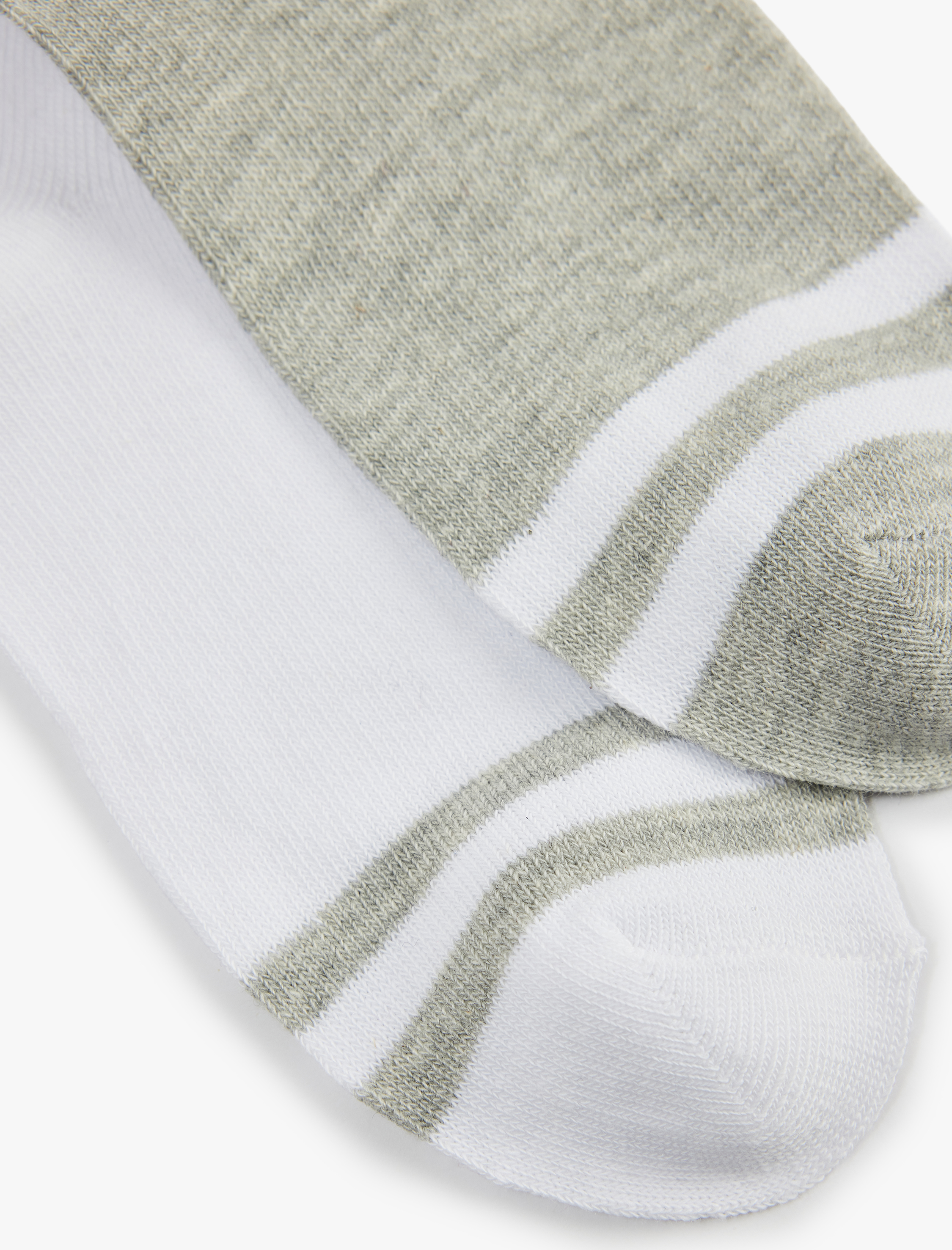  Erkek Çocuk Pamuklu Çizgili 2'li Çorap Seti