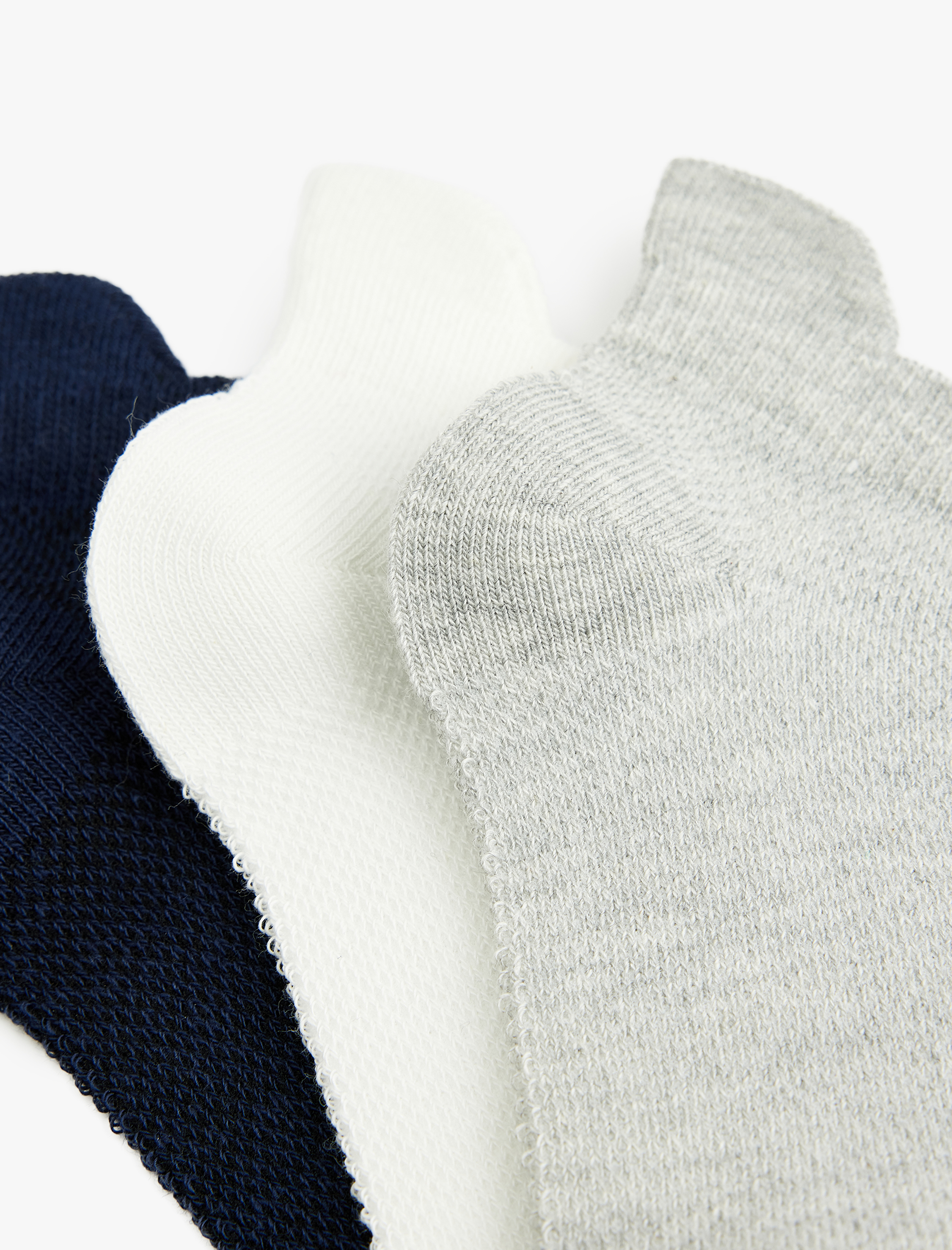  Erkek Çocuk Pamuklu 3'lü Patik Çorap Seti