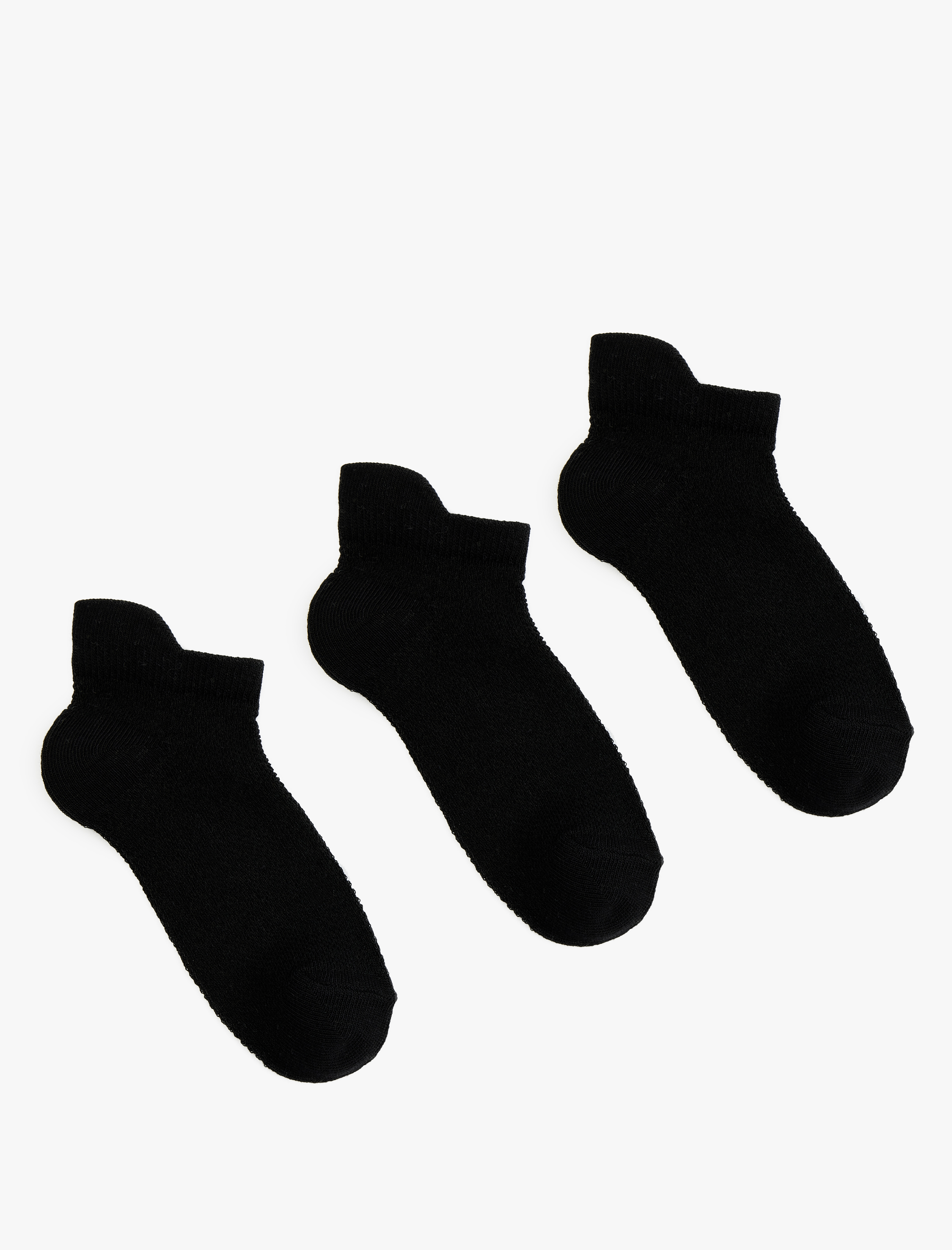  Erkek Çocuk Pamuklu 3'lü Patik Çorap Seti