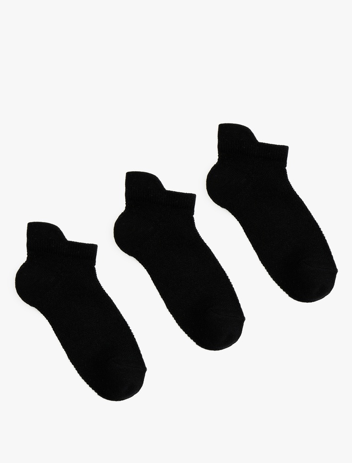 Erkek Çocuk Pamuklu 3'lü Patik Çorap Seti
