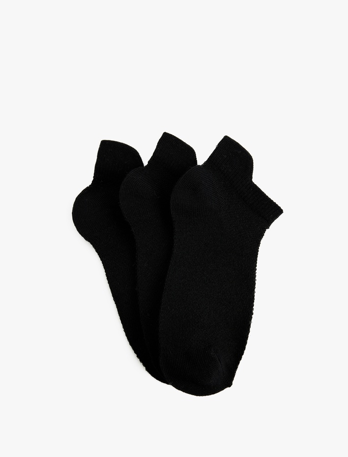 Erkek Çocuk Pamuklu 3'lü Patik Çorap Seti