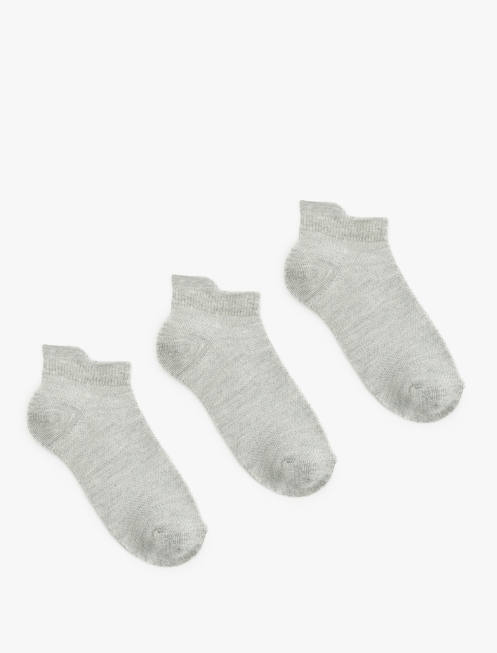Erkek Çocuk Pamuklu 3'lü Patik Çorap Seti