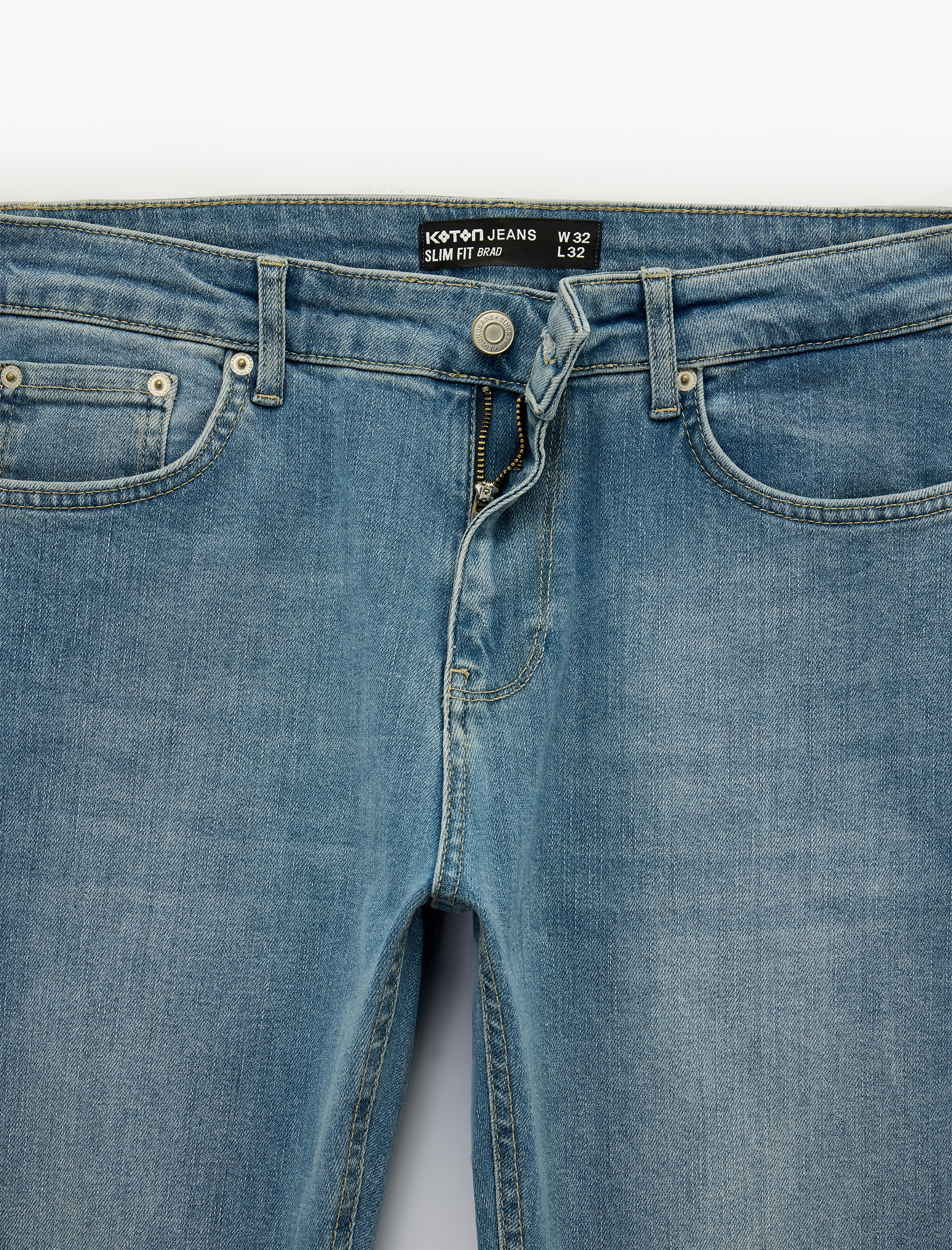   Normal Bel Cepli Slim Fit Jean Pantolon - Brad Jean