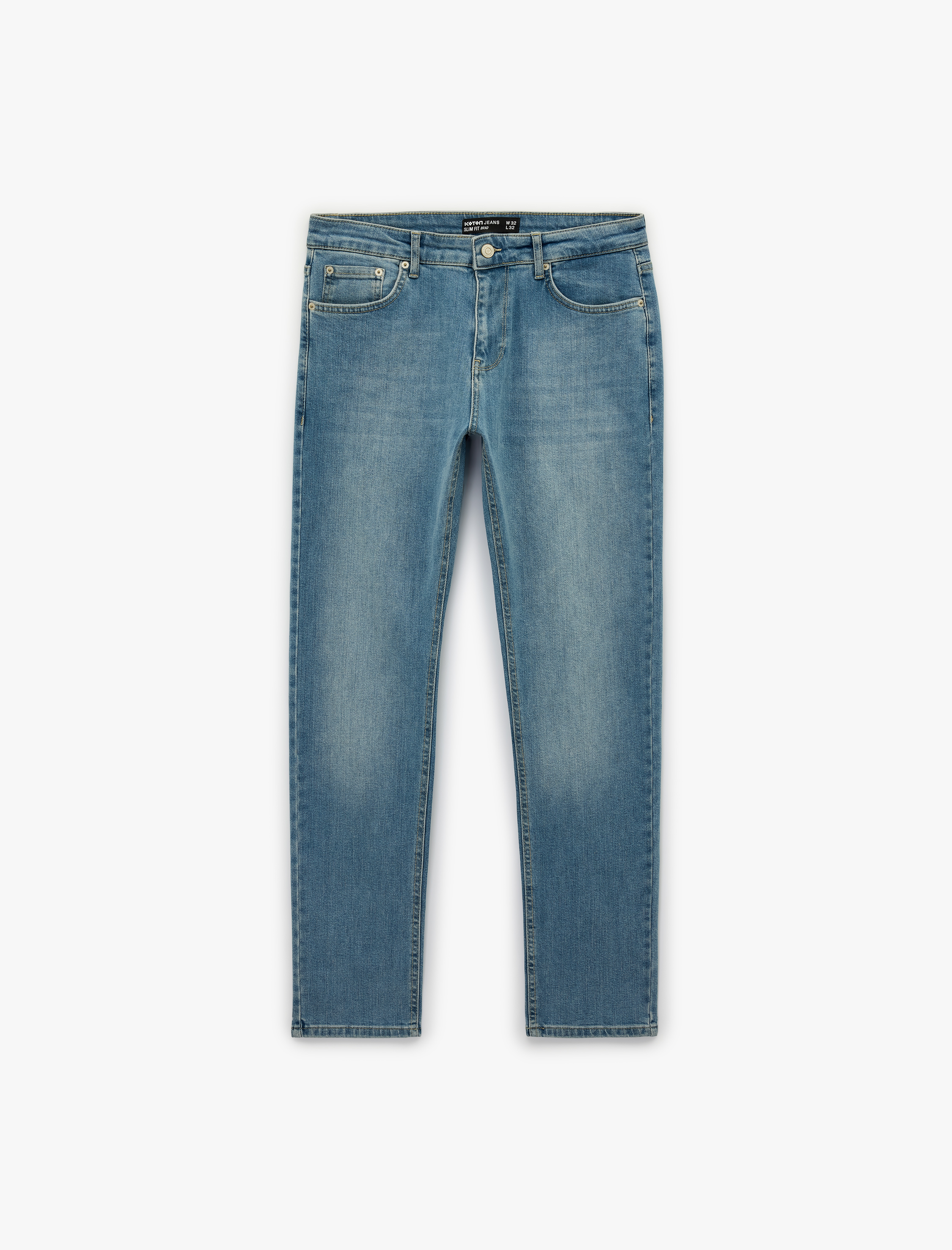   Normal Bel Cepli Slim Fit Jean Pantolon - Brad Jean