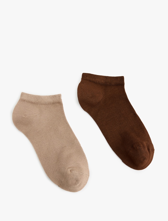 Kadın Modal Karışımlı 2'li Patik Çorap Seti