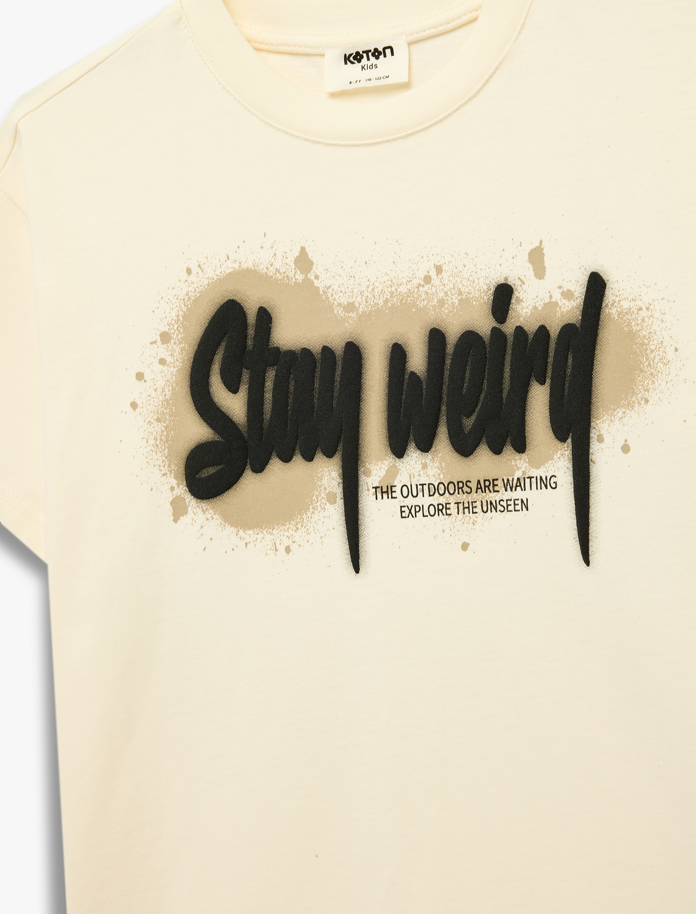  Erkek Çocuk Pamuklu Baskılı Kısa Kollu Bisiklet Yaka Tişört