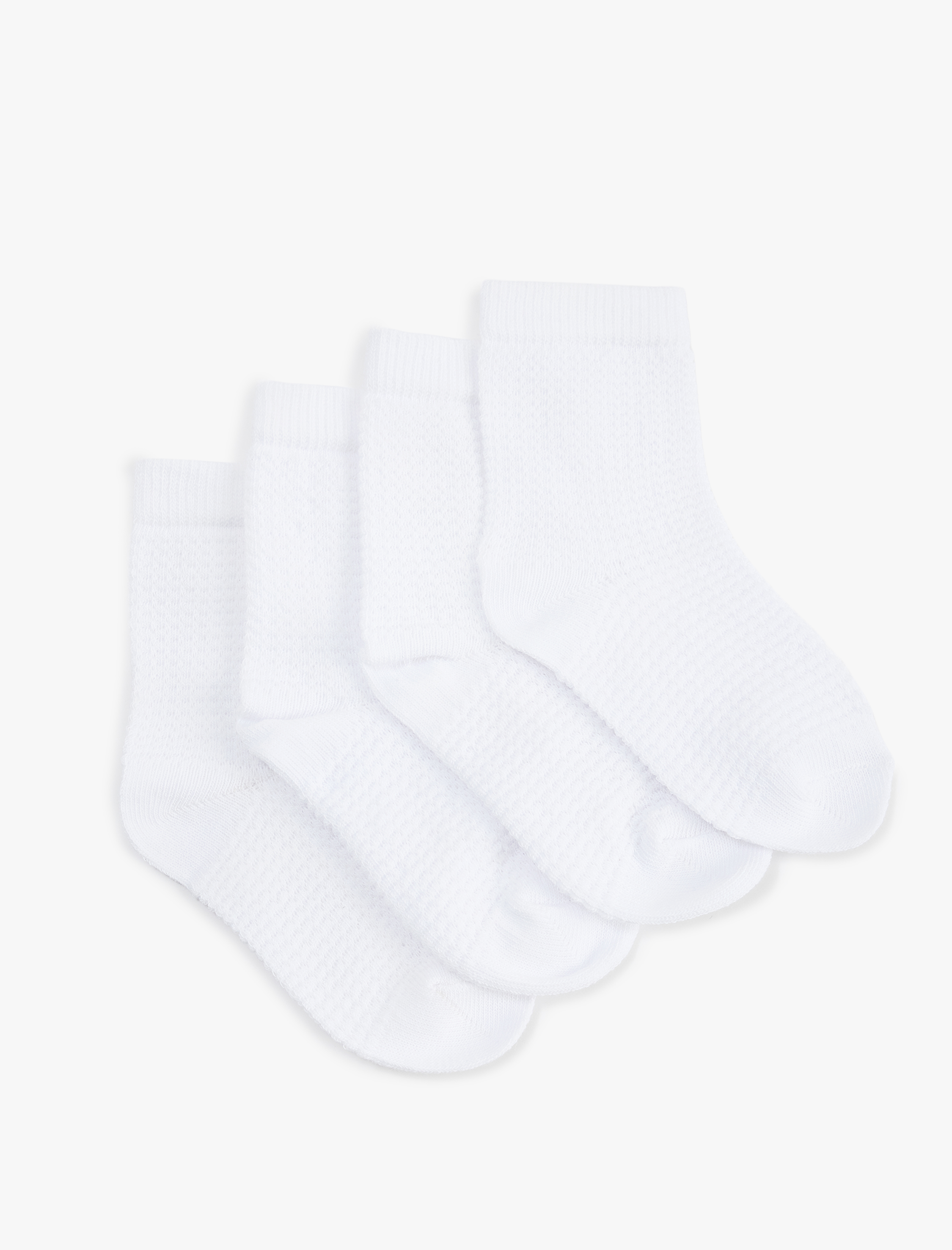  Erkek Bebek Pamuklu 4'lü Basic Çorap Seti