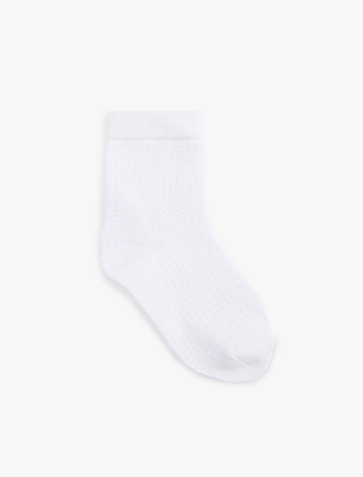 Erkek Bebek Pamuklu 4'lü Basic Çorap Seti