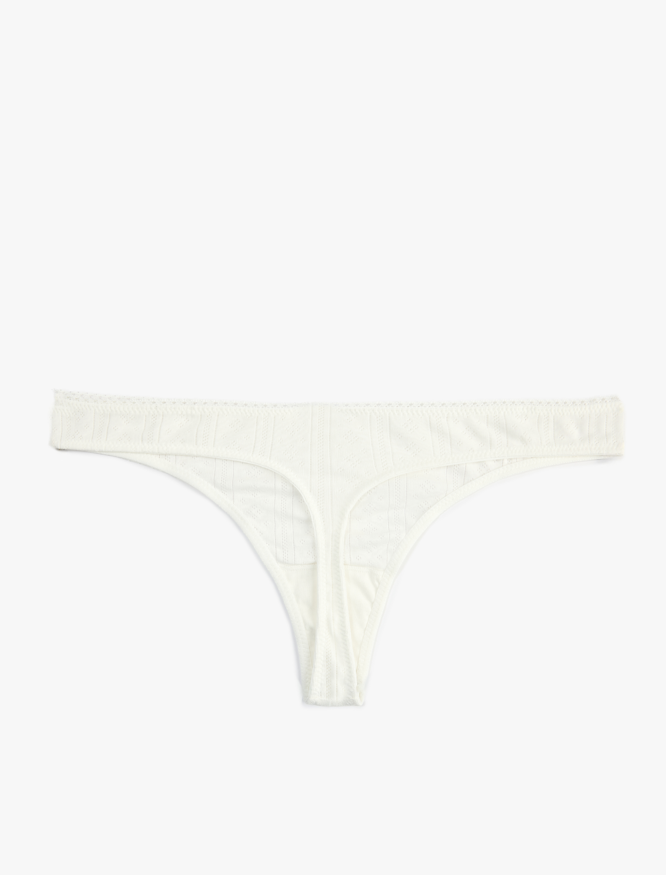   Rahat Kalıp Detaylı Pamuklu String Külot