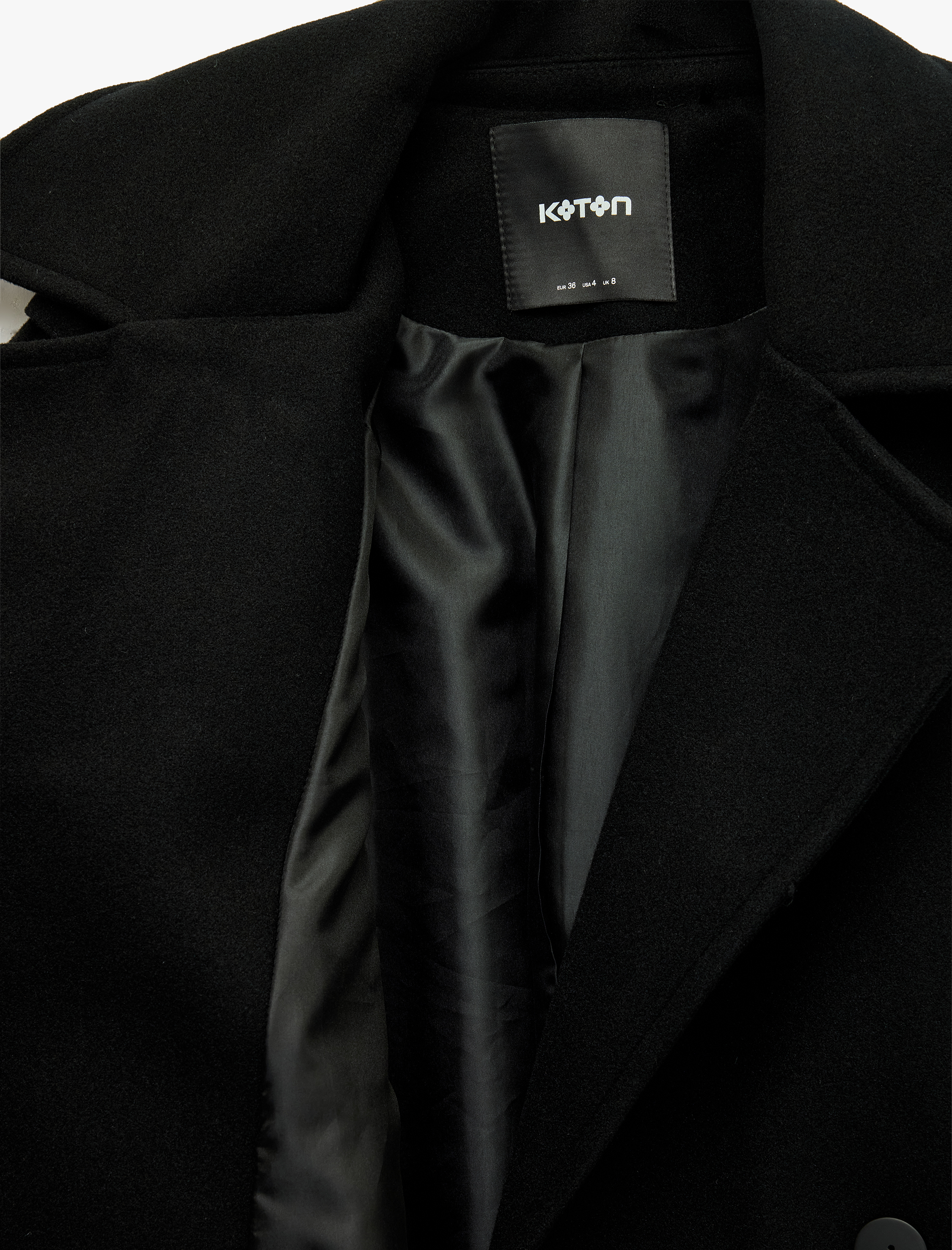   Uzun Kollu Kemerli Kruvaze Uzun Trenç Kaşe Kaban