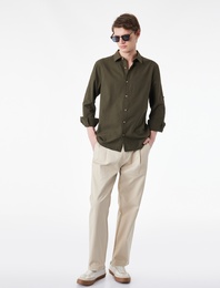 Pamuklu Regular Fit Uzun Kollu Klasik Gömlek