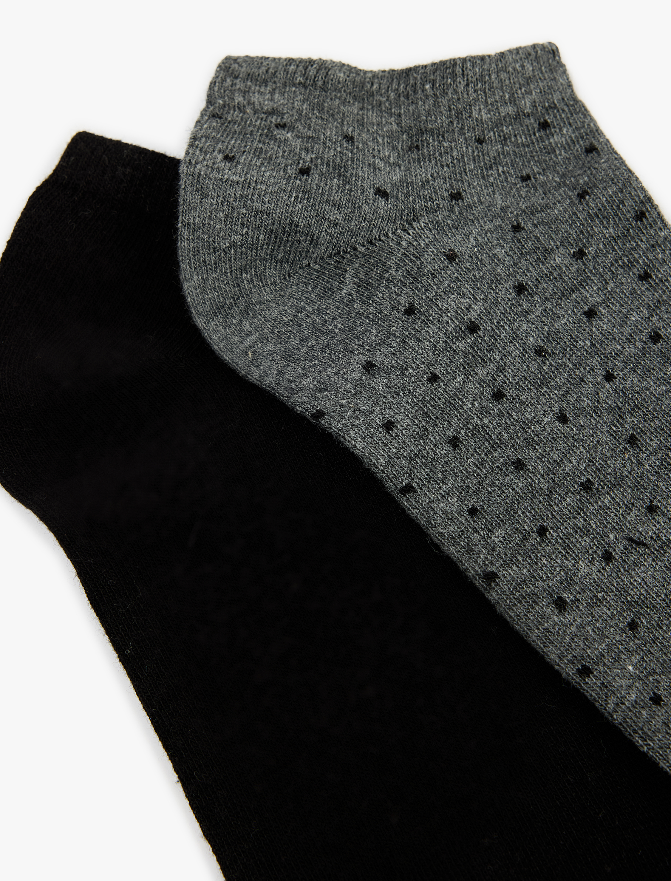  Erkek 2'li Pamuklu Patik Çorap Seti