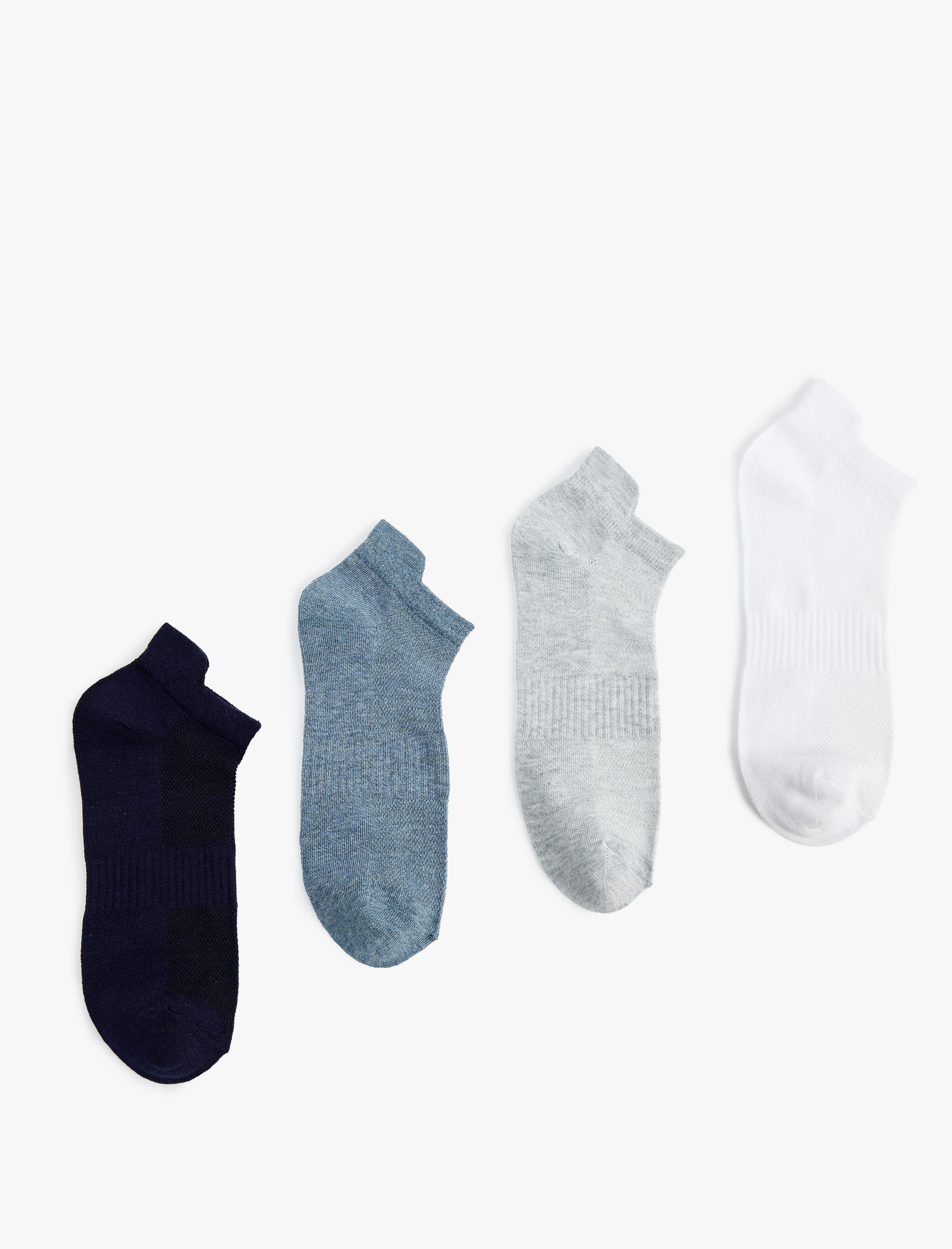  Erkek 4'lü Patik Spor Çorap Seti