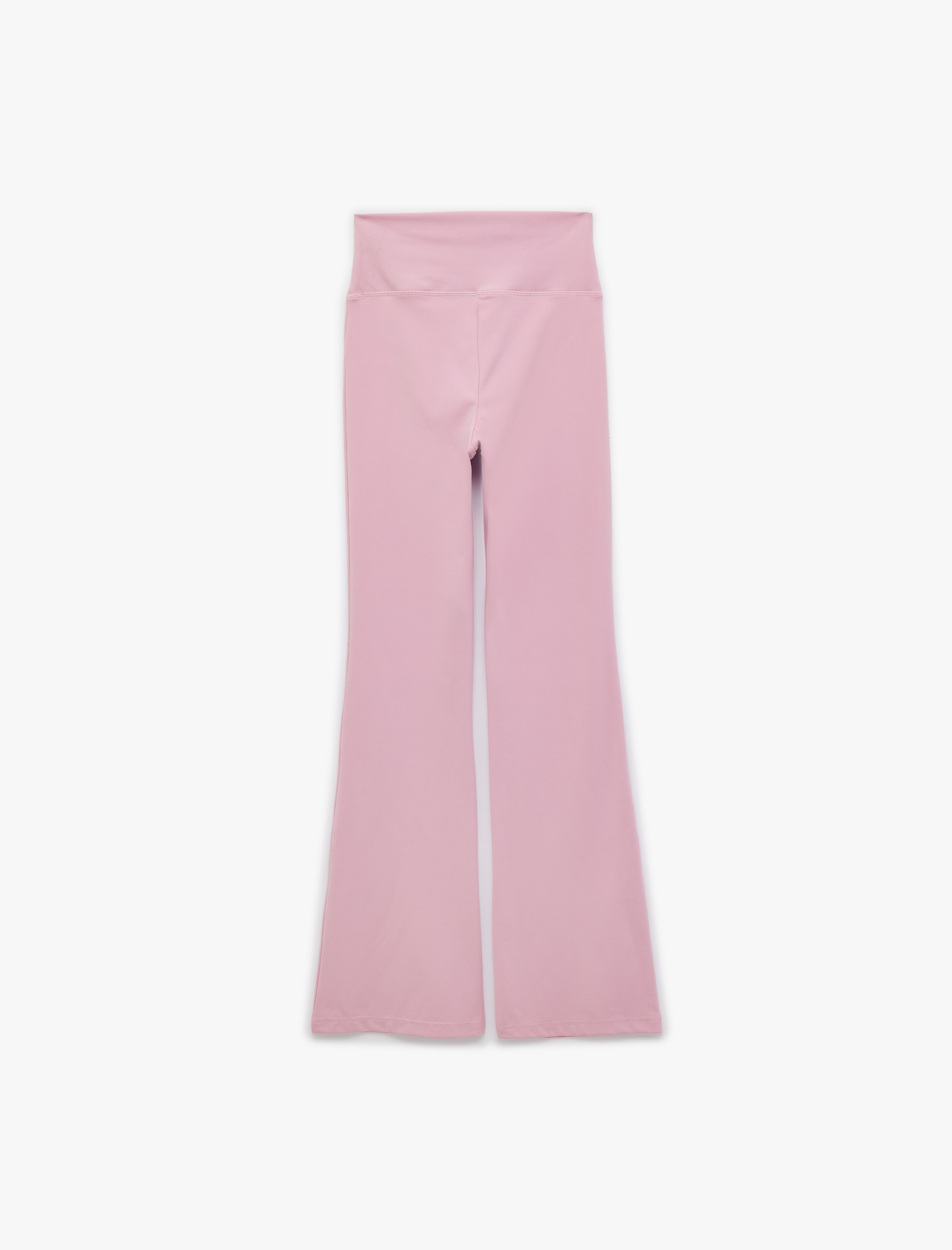   Yüksek Bel Slim Fit İspanyol Paça Spor Tayt